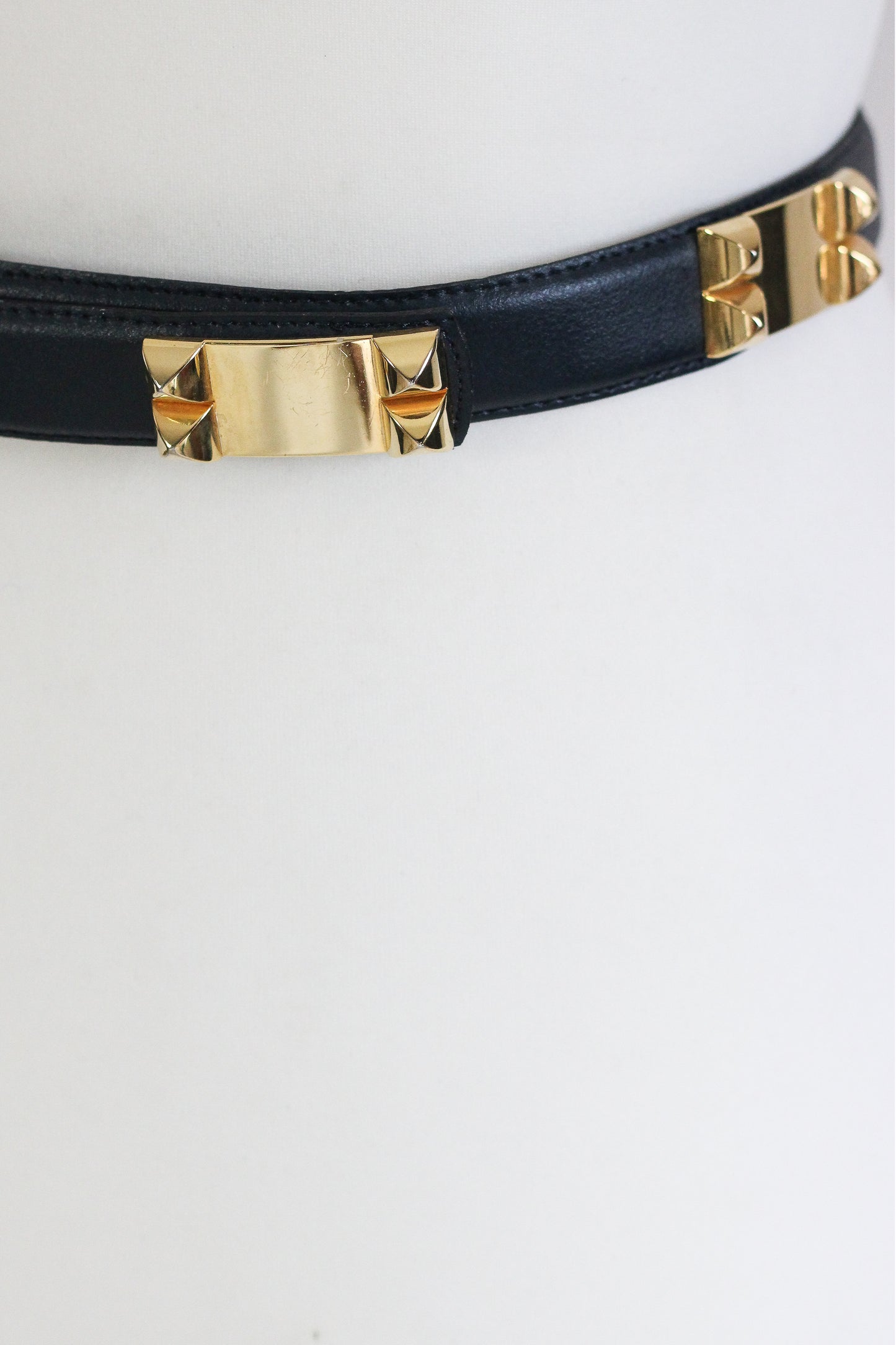 Ceinture  cuir et métal