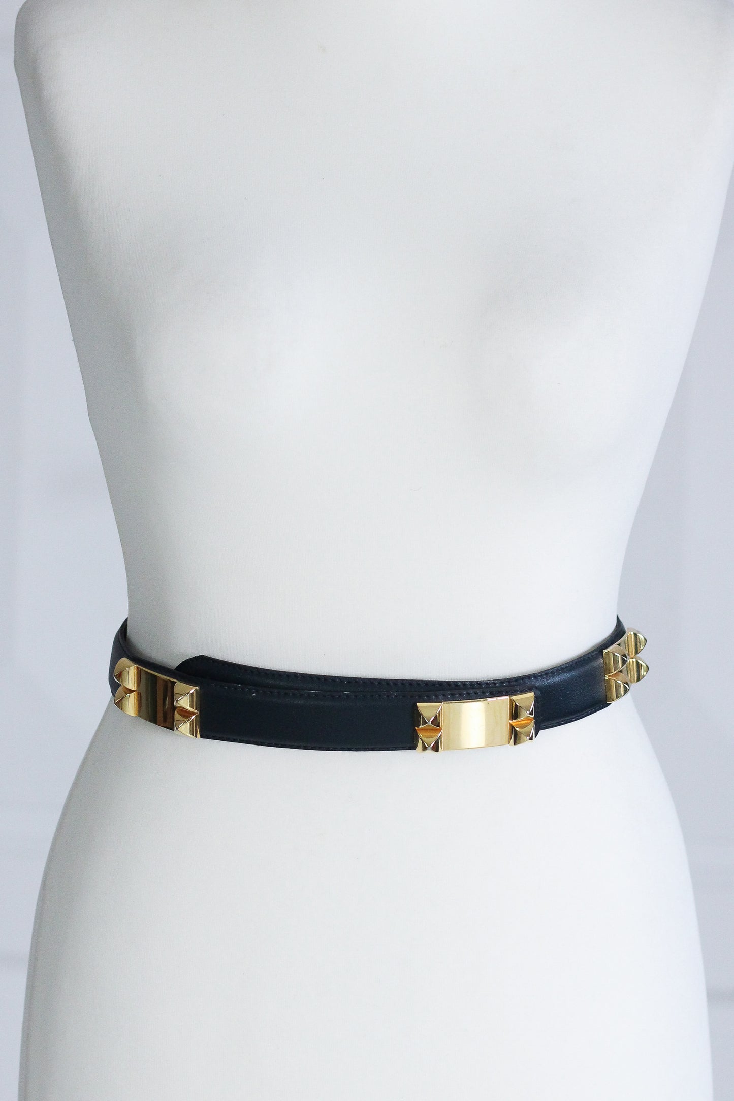Ceinture  cuir et métal