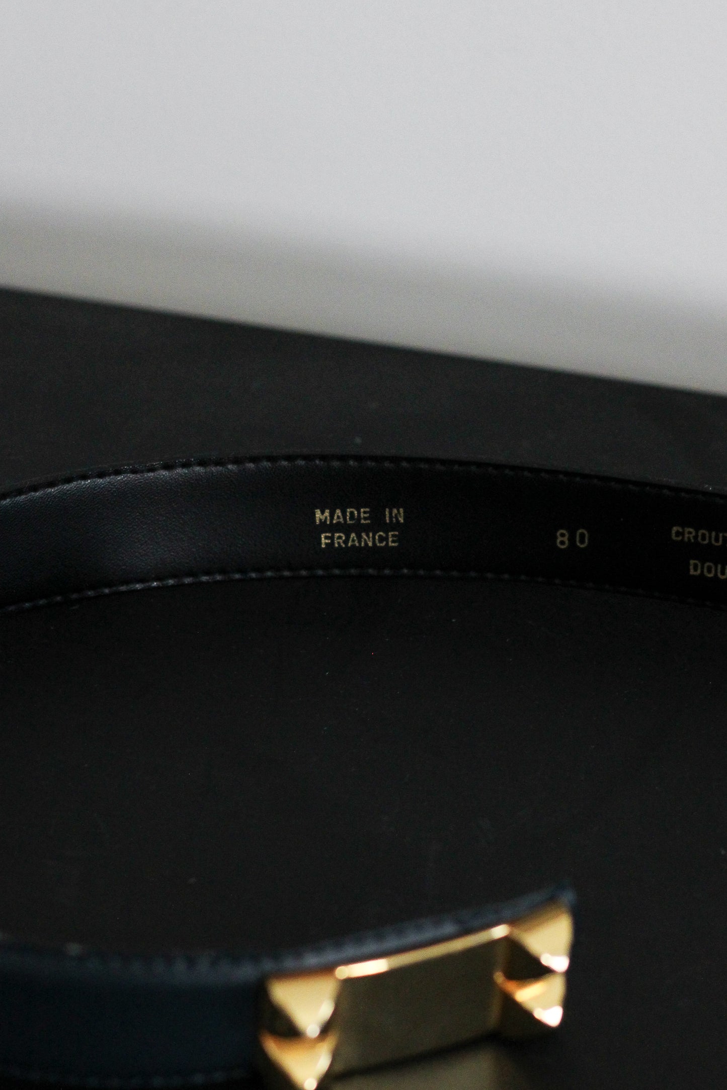 Ceinture  cuir et métal