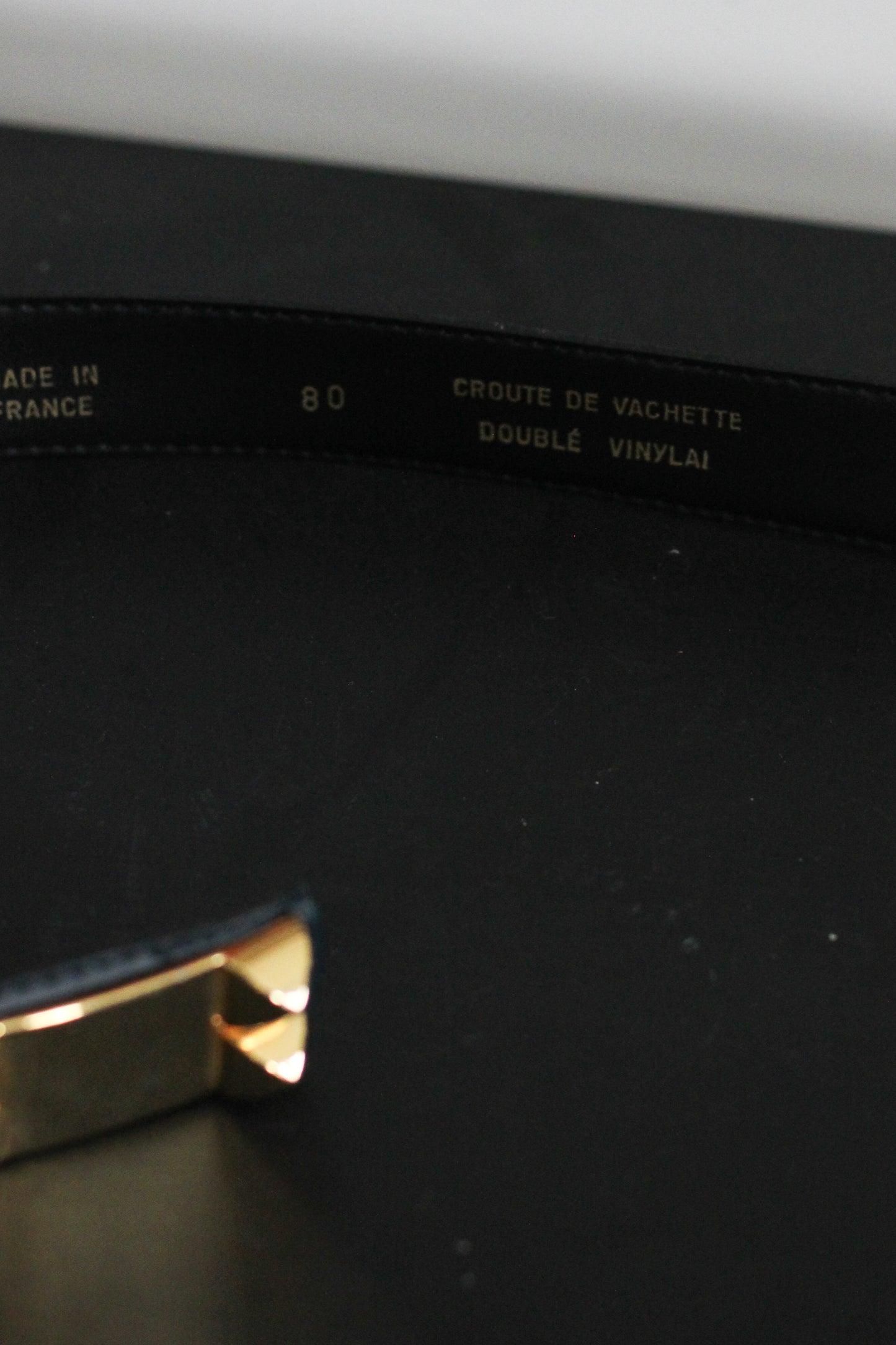 Ceinture  cuir et métal
