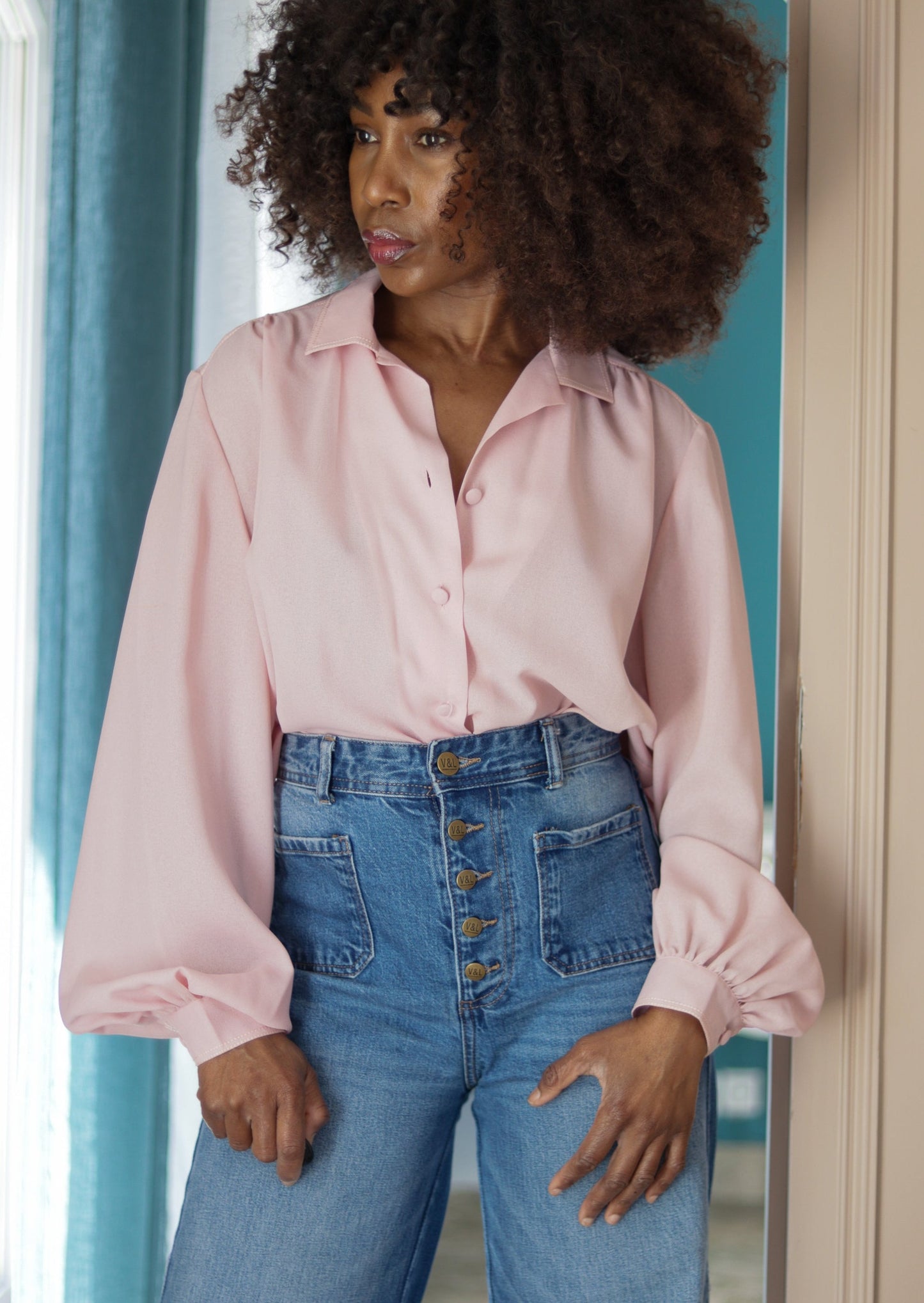 MOGADOR chemisier rose