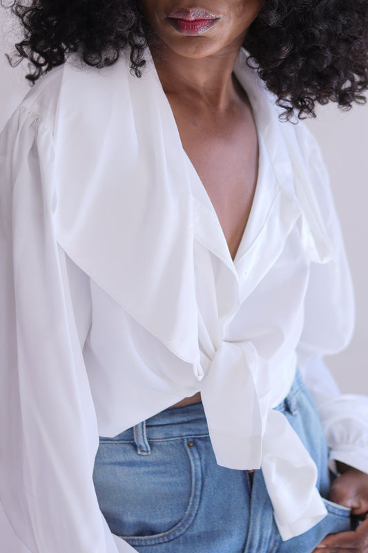 Vanity chemisier col croisé