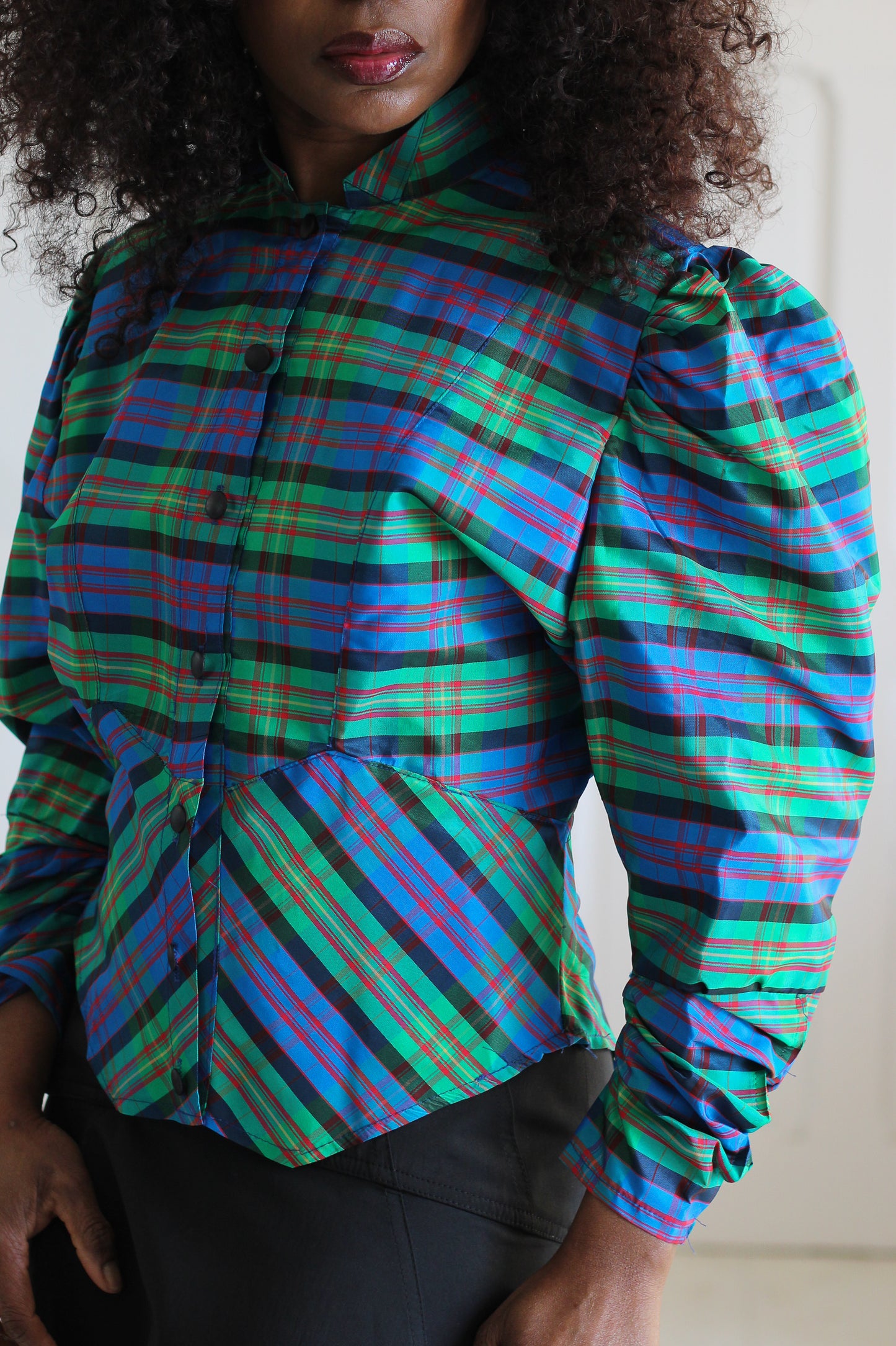 Chemisier vintage manches gigot