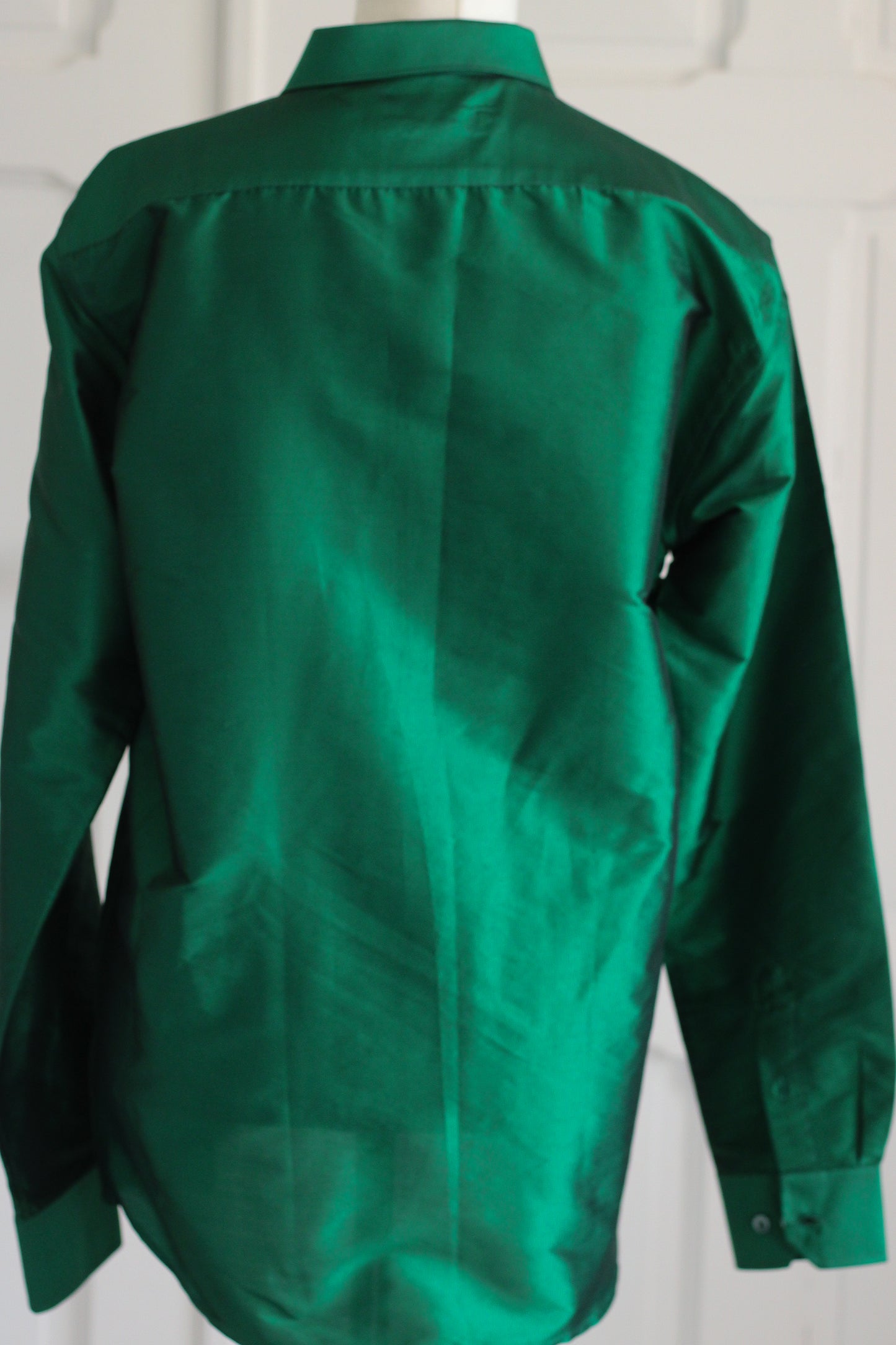 Warrior chemisier masculin en soie vert