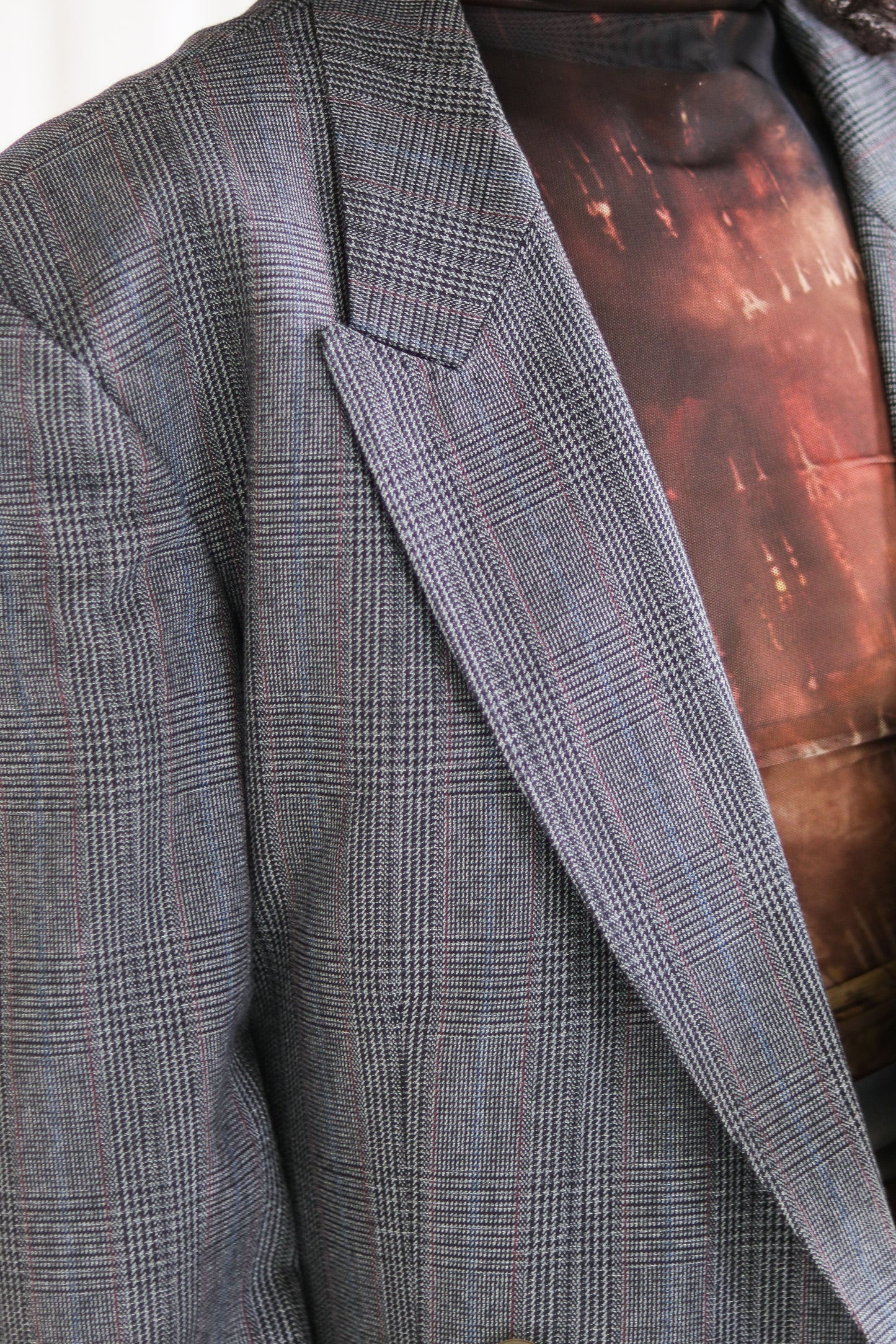 Tailleur pantalon motifs Prince de Galles