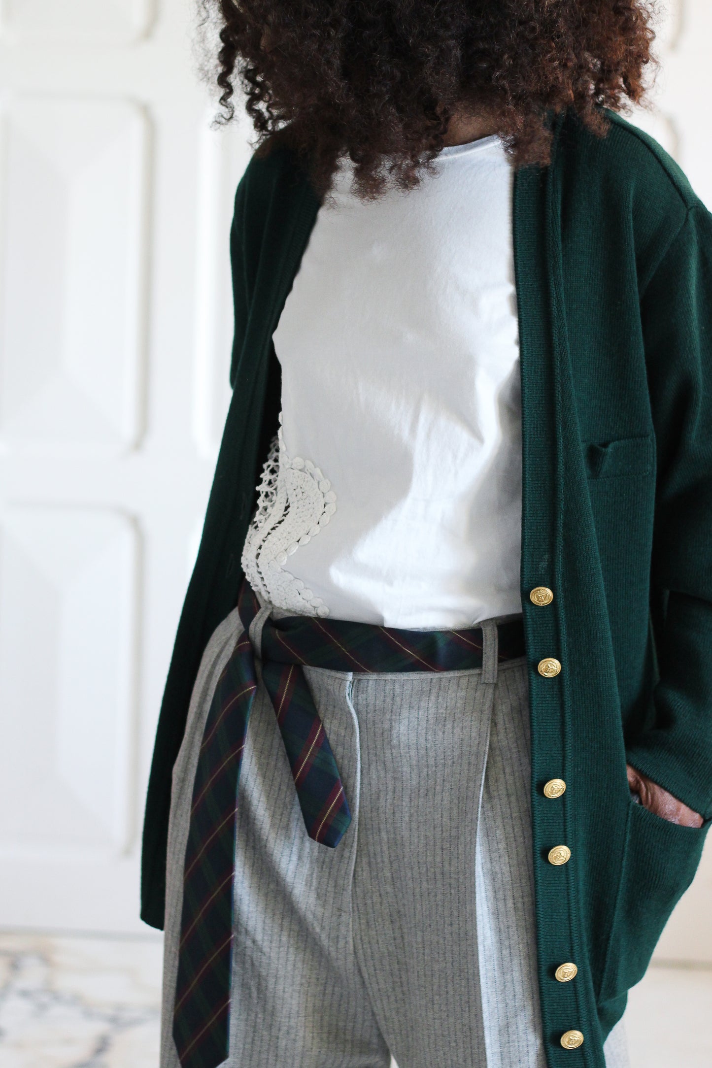 Carven cravate en soie