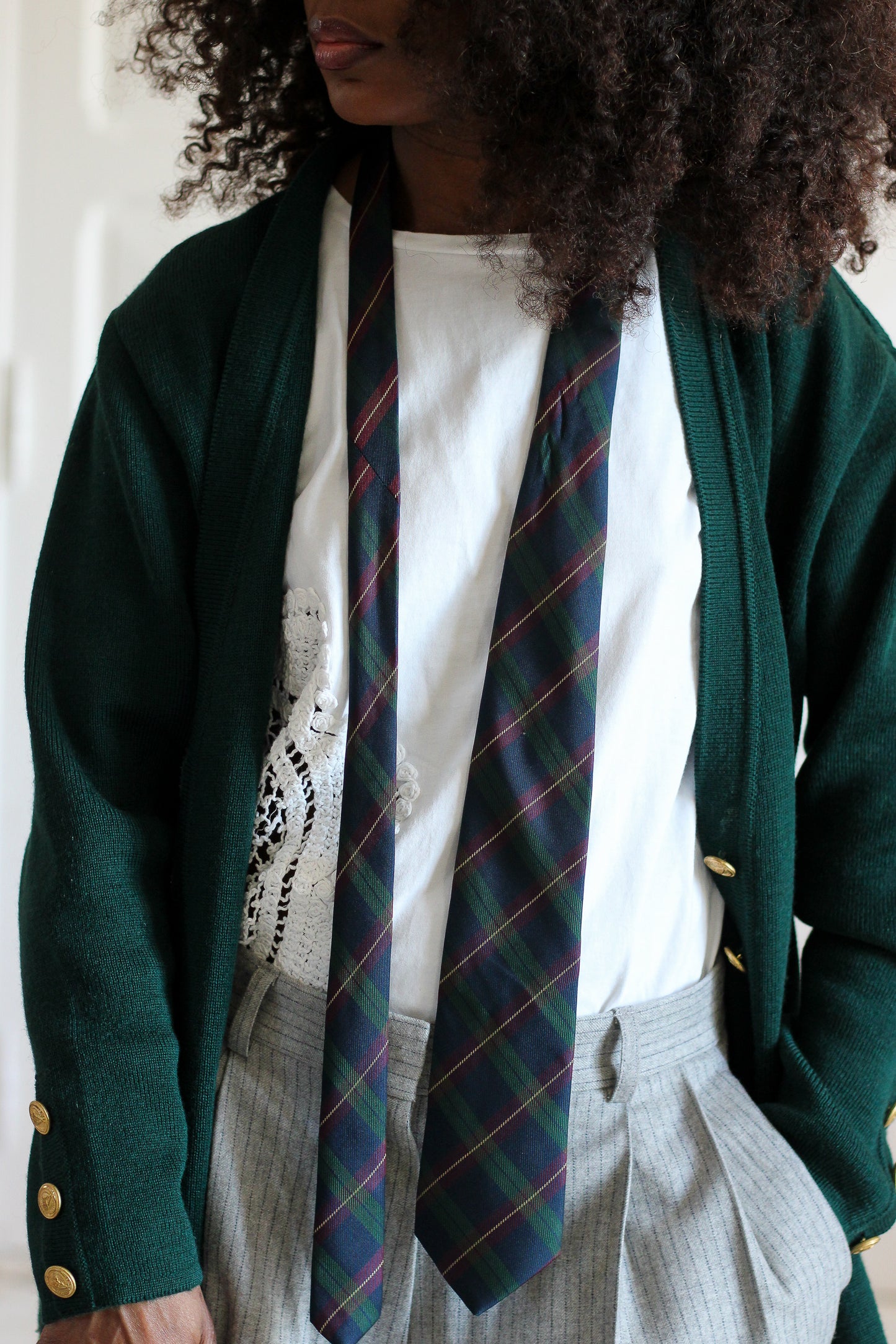 Carven cravate en soie