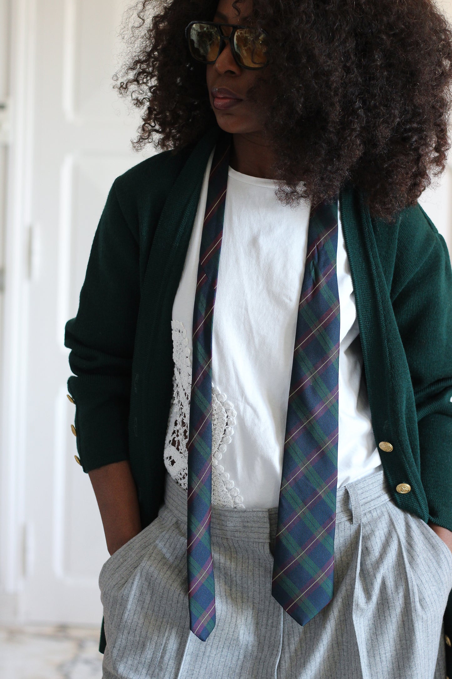 Carven cravate en soie