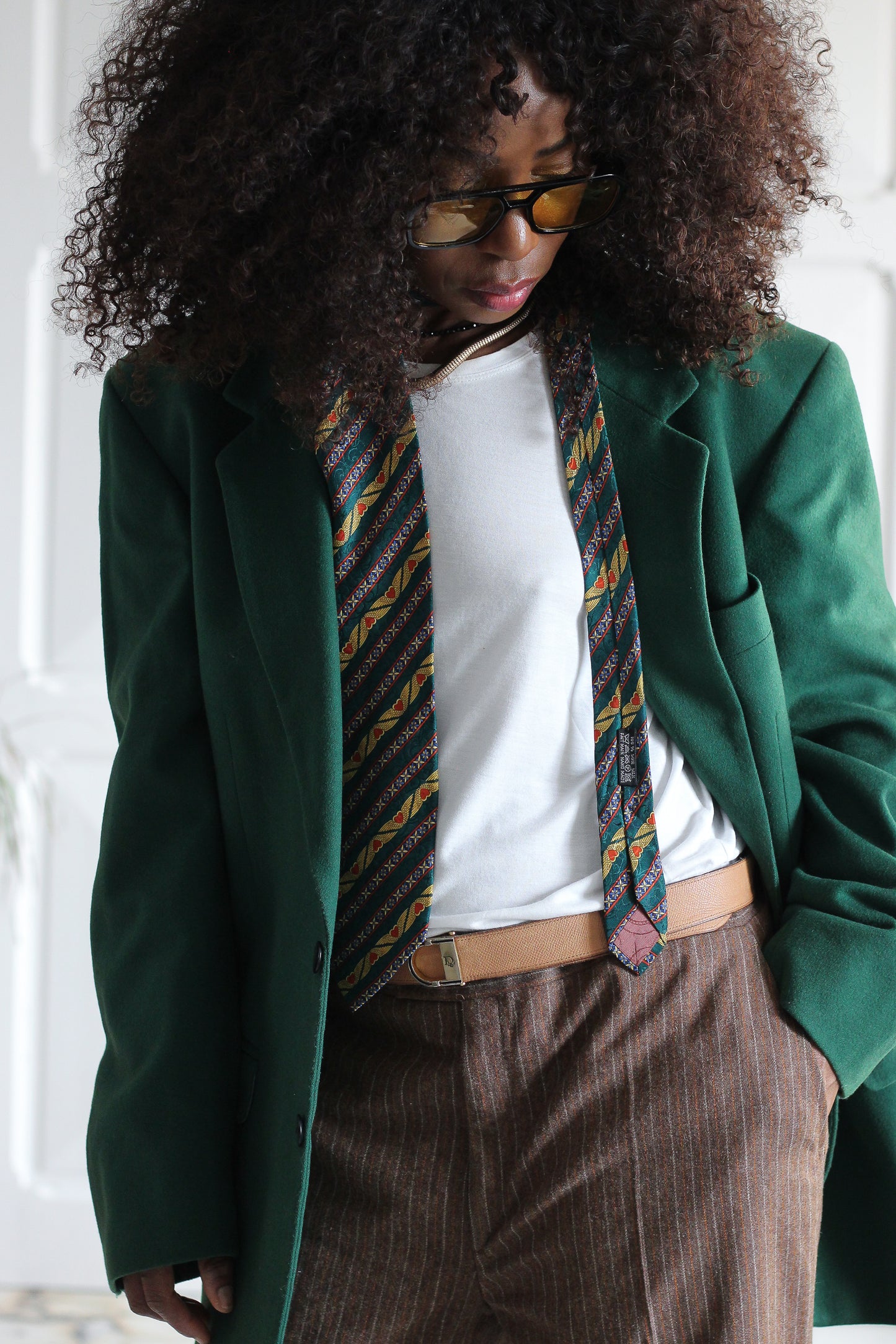 Christian Dior cravate en soie