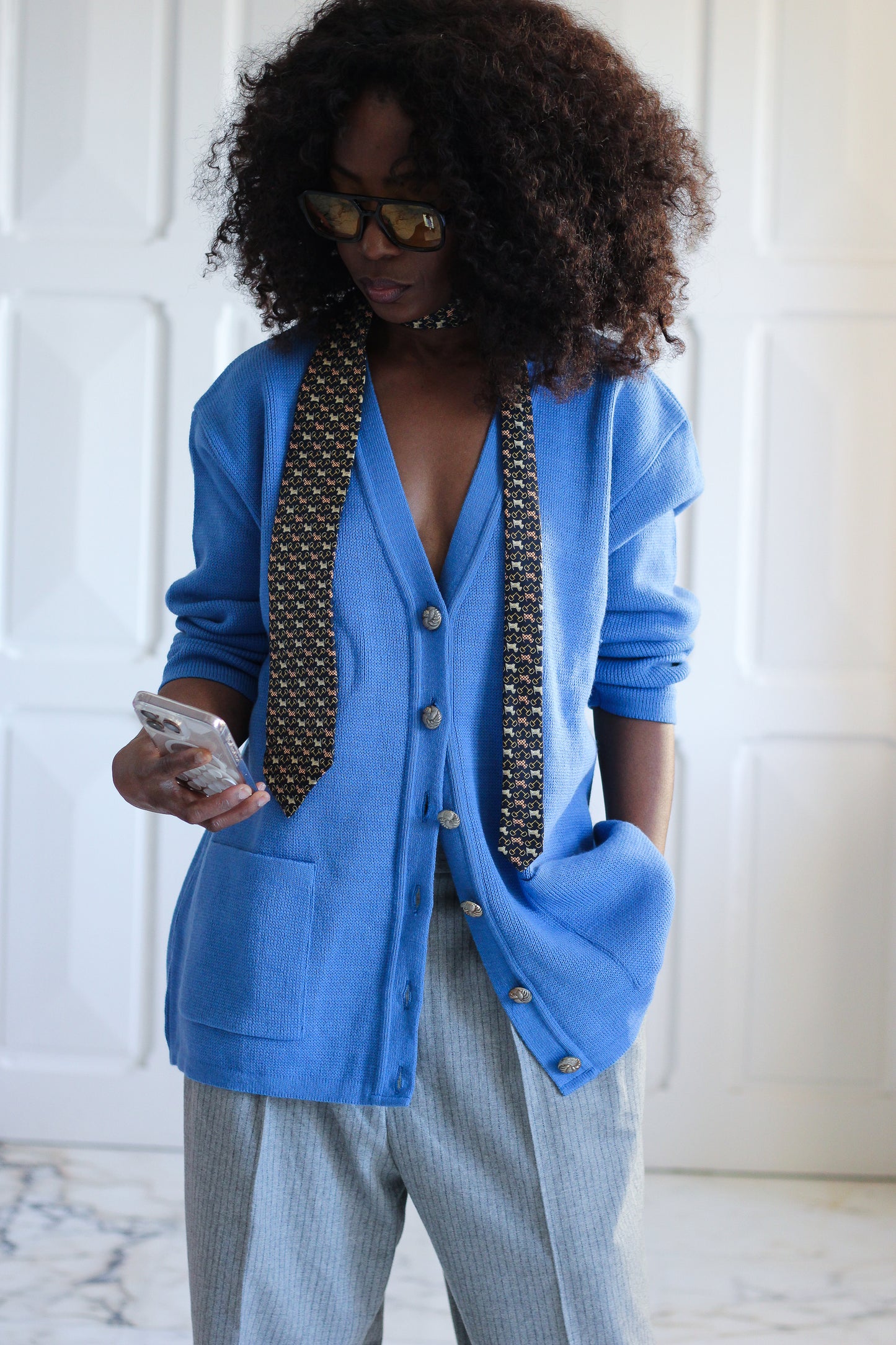 Lancel cravate en soie