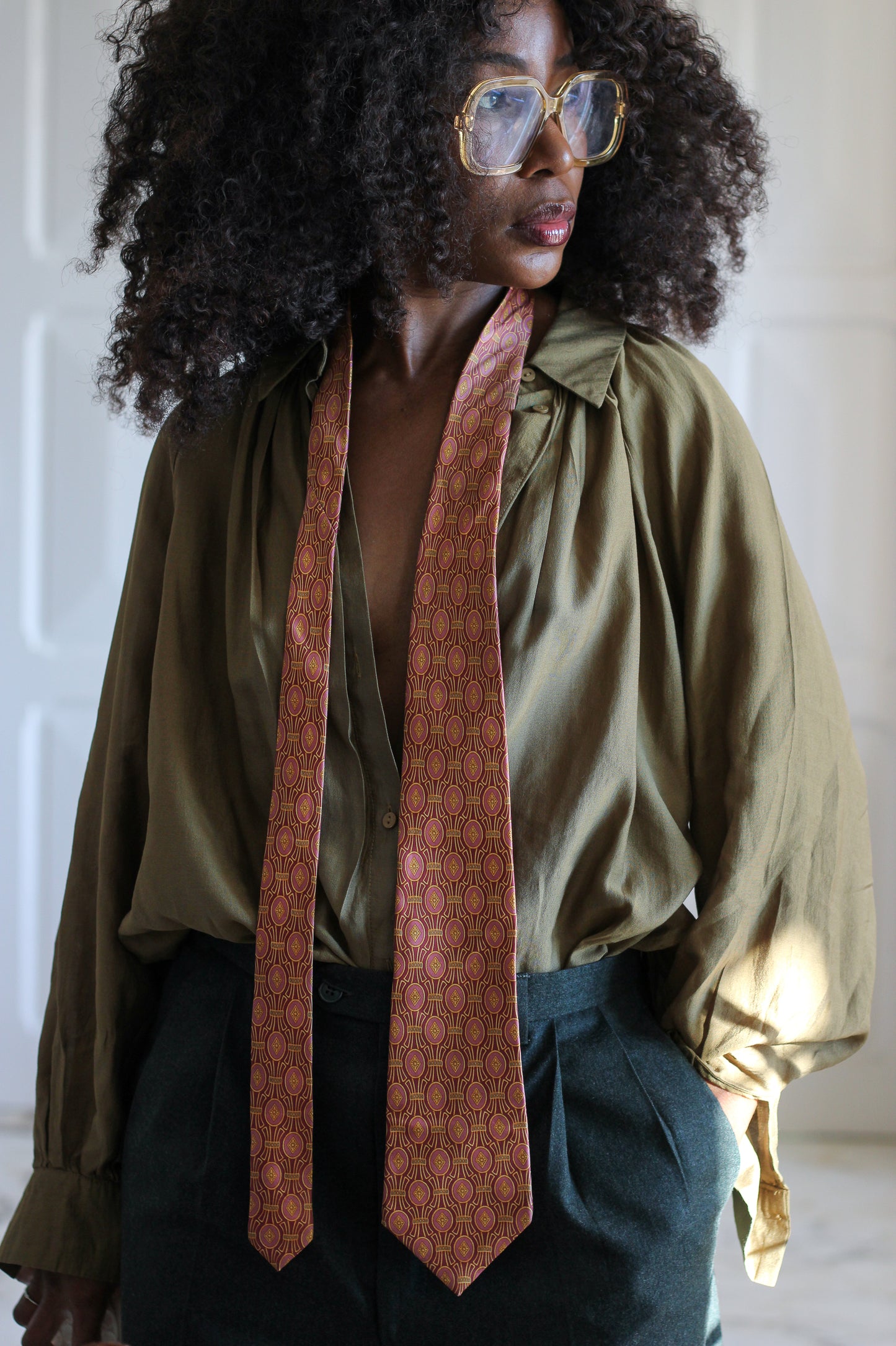 Lanvin cravate en soie