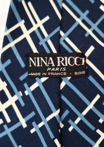 Nina RICCI cravate en soie à motifs