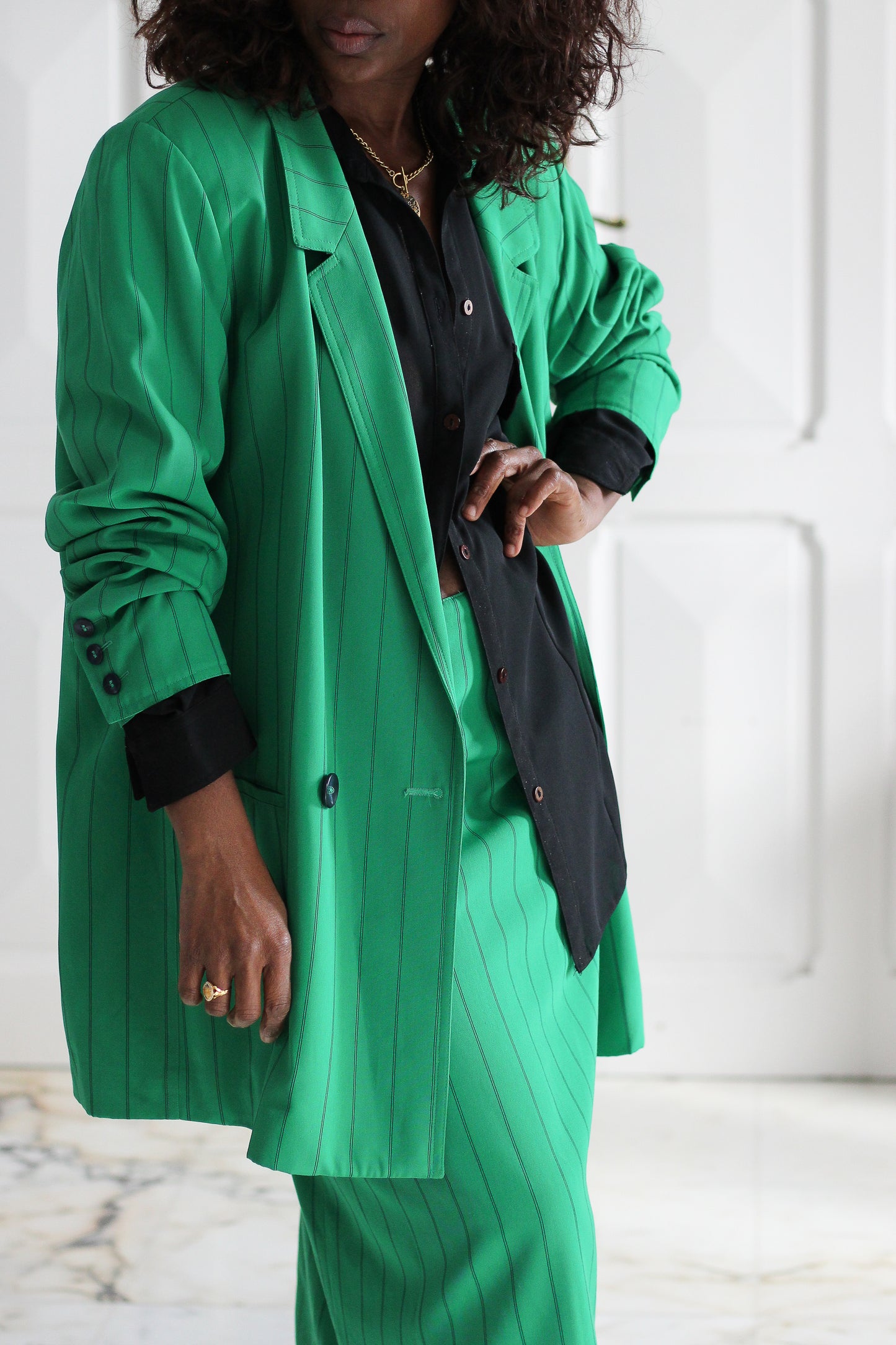 Joseph Janard ensemble jupe motifs rayures
