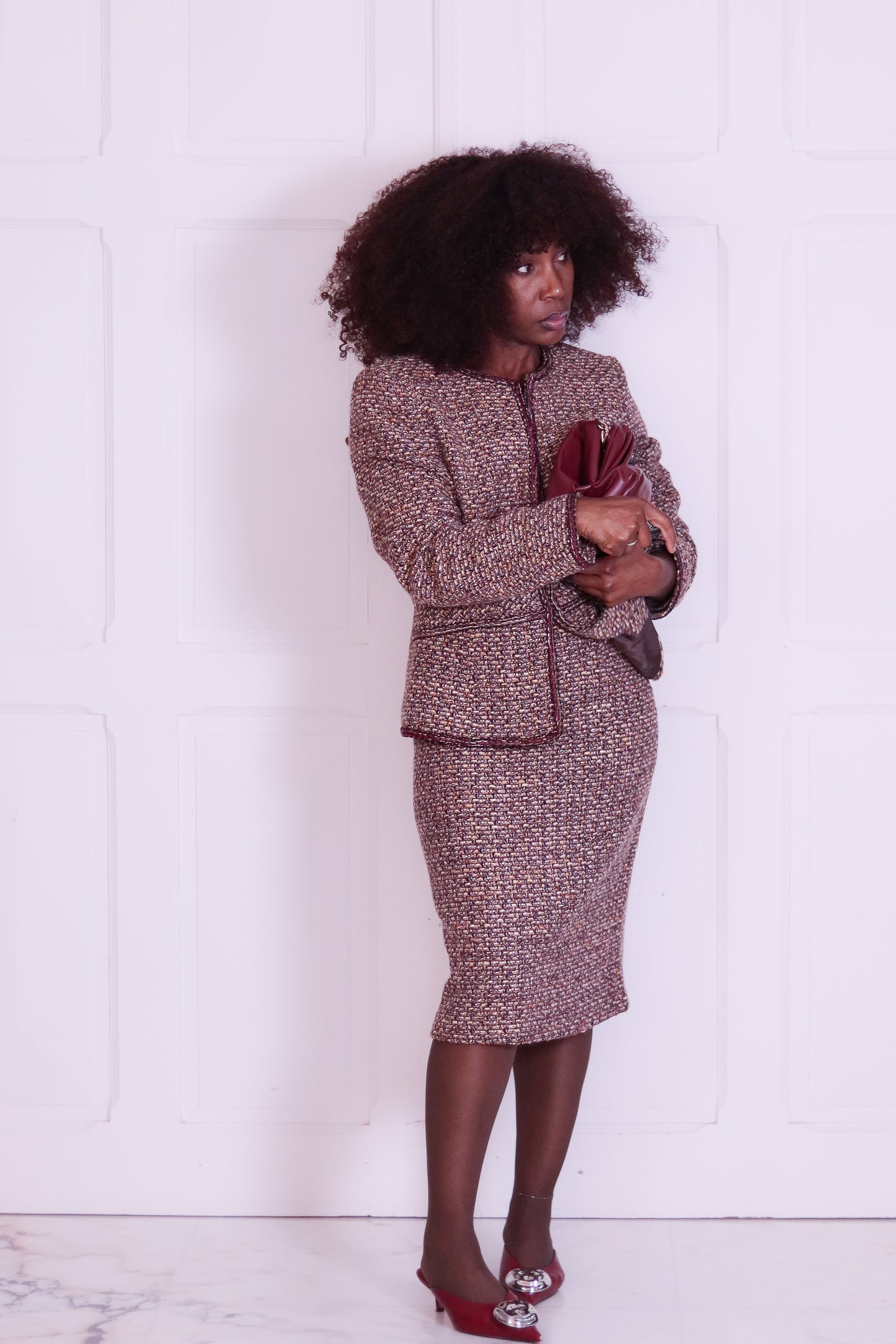 Milesimas tailleur jupe en laine