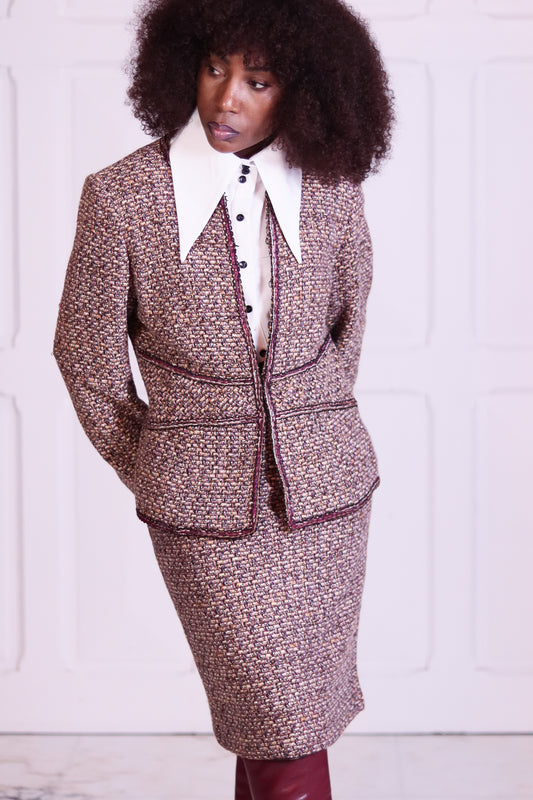 Milesimas tailleur jupe en laine