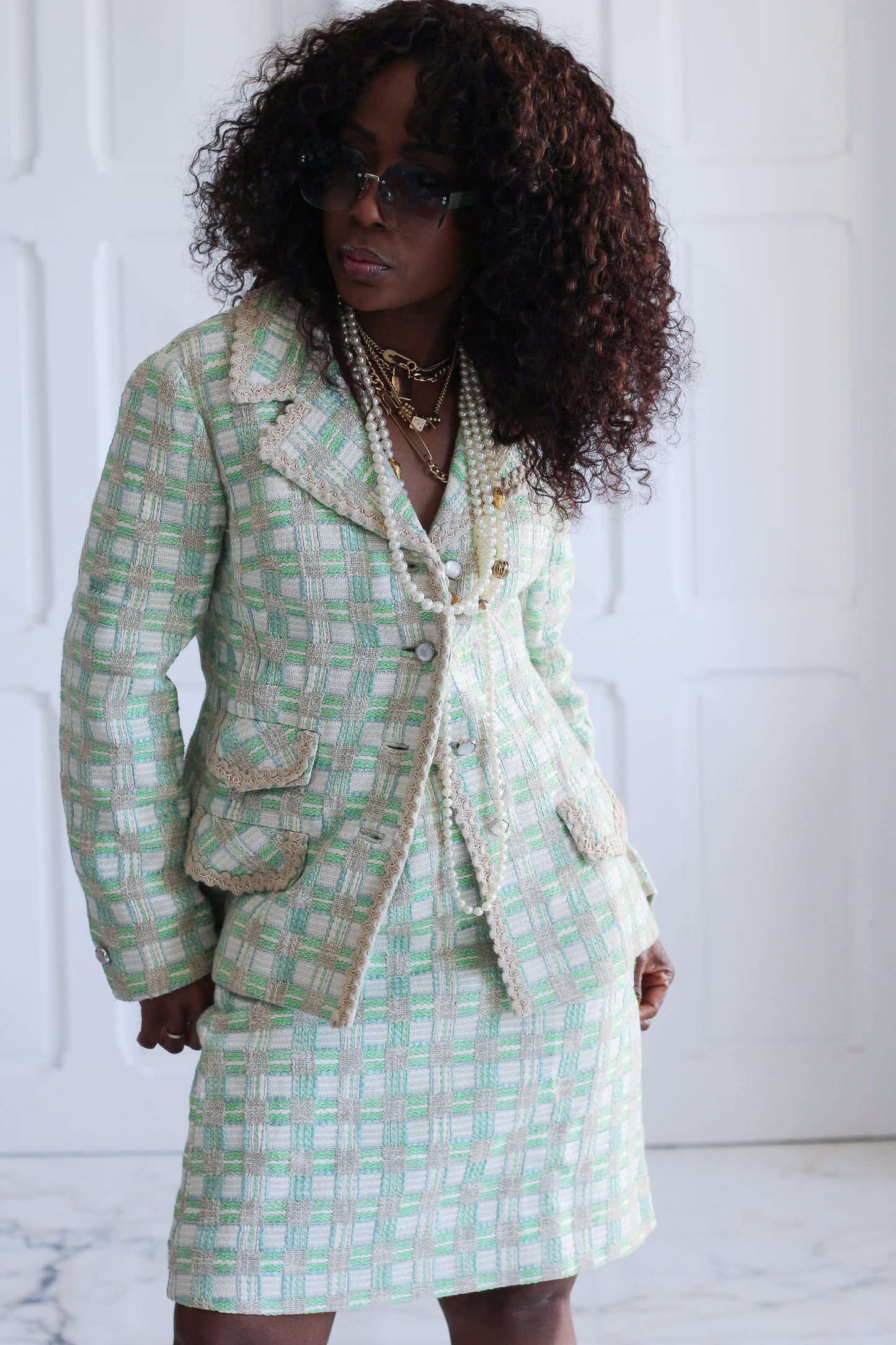 KR Paris ensemble jupe en laine
