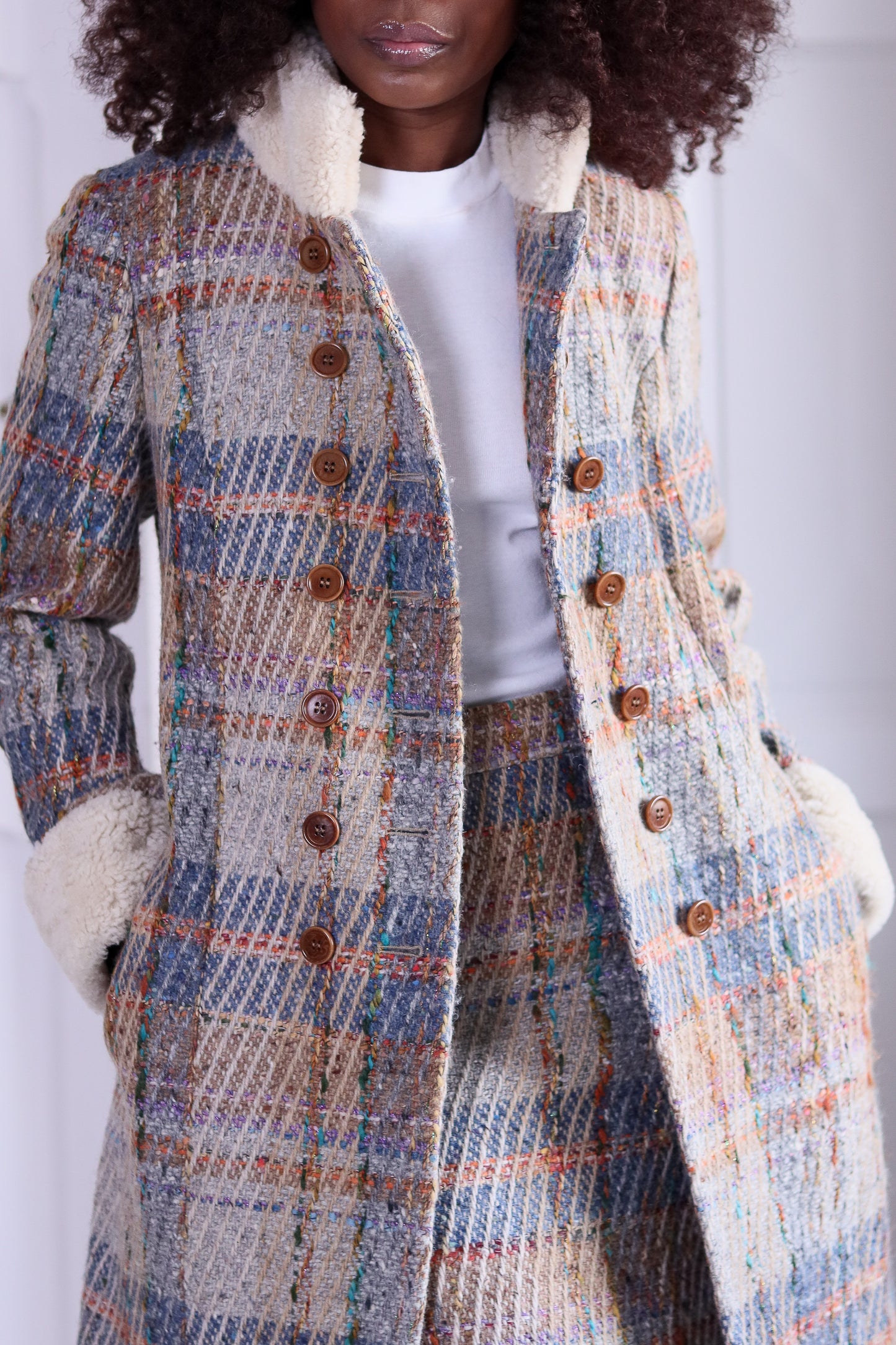 Scapa tailleur jupe tweed