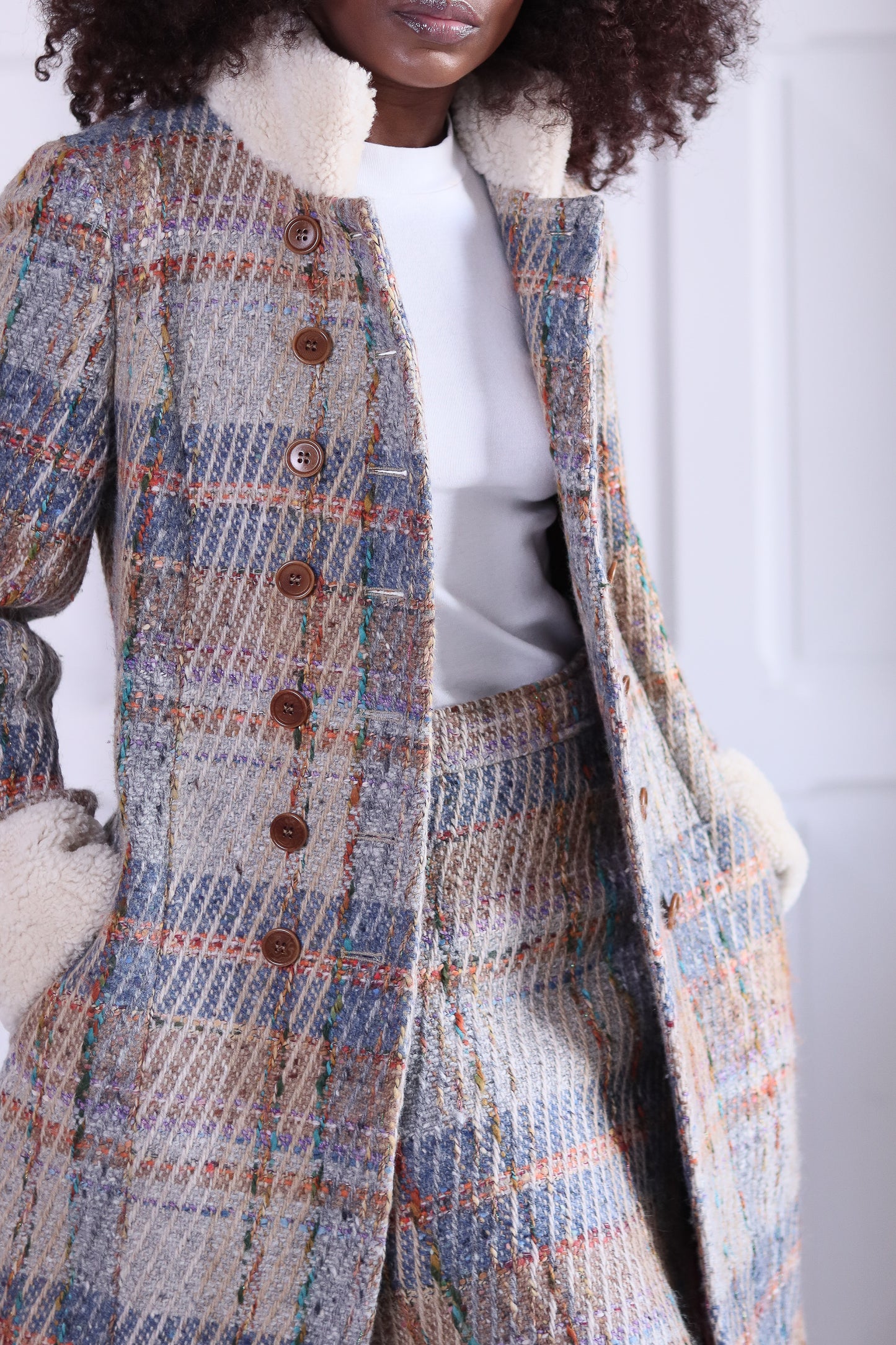 Scapa tailleur jupe tweed