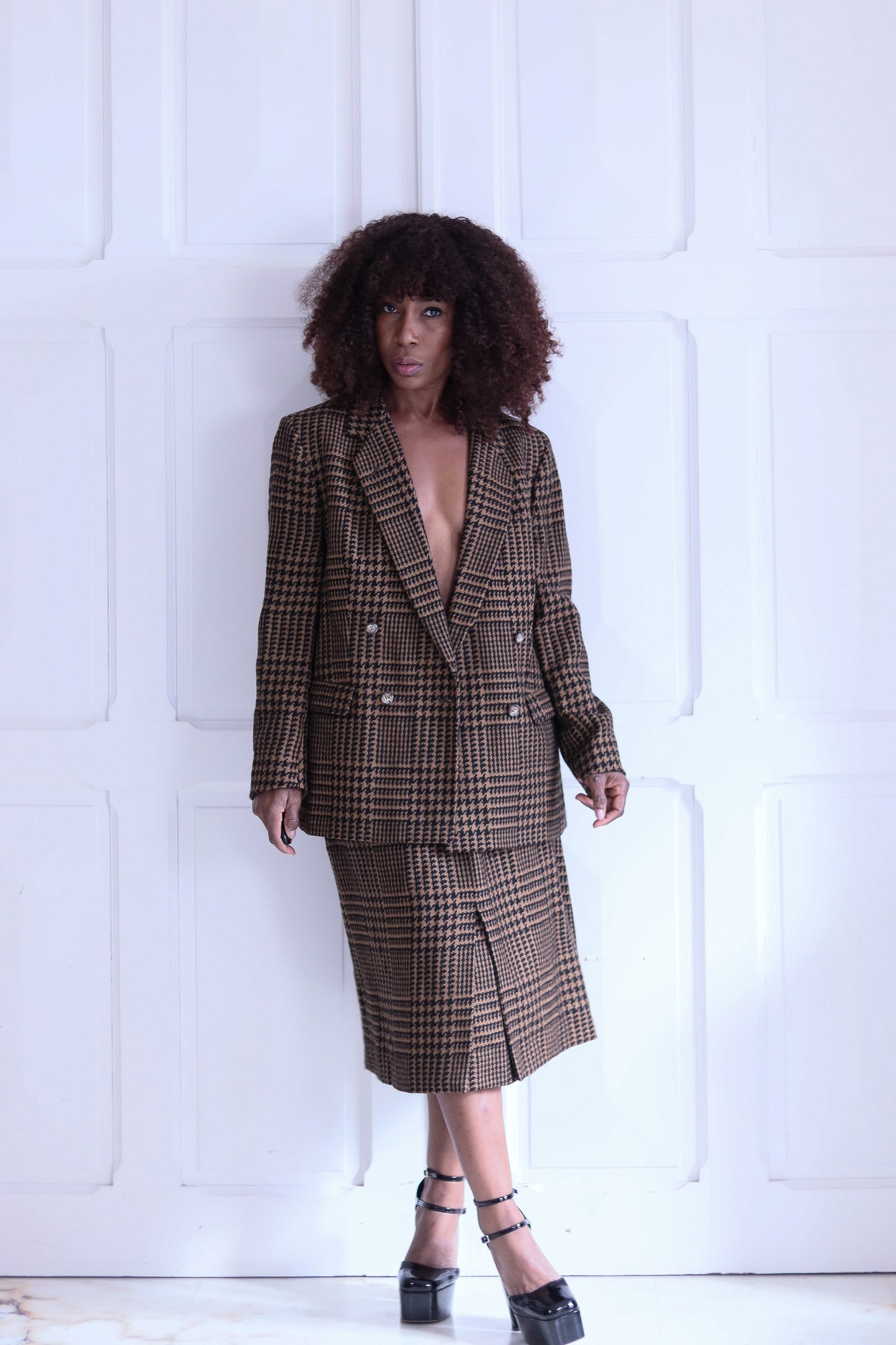 Burberry's ensemble jupe en laine