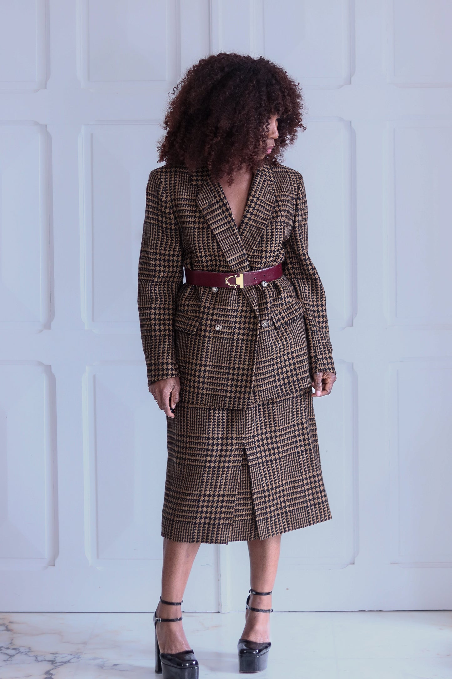 Burberry's ensemble jupe en laine