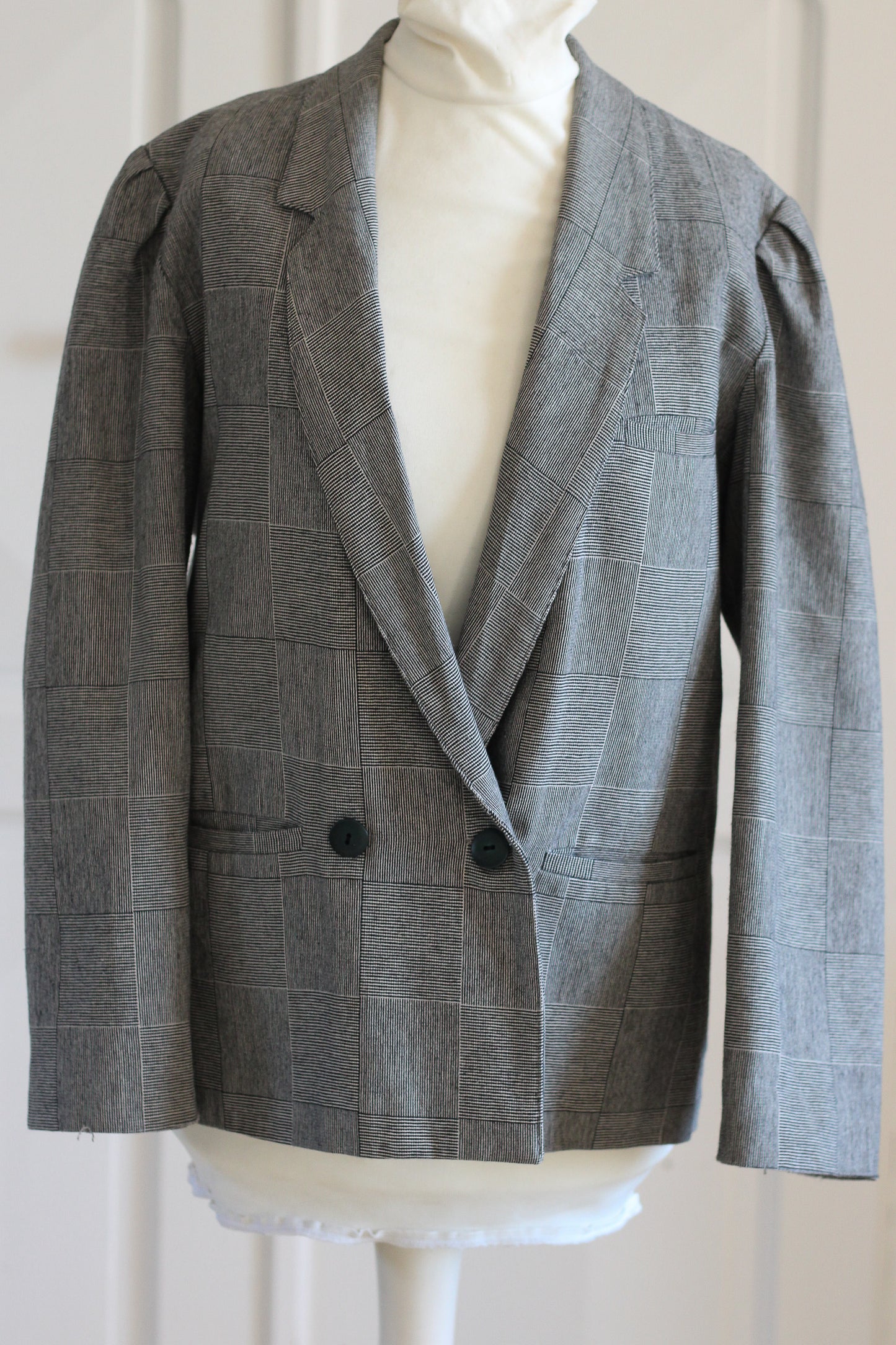 Ensemble jupe motifs carreaux