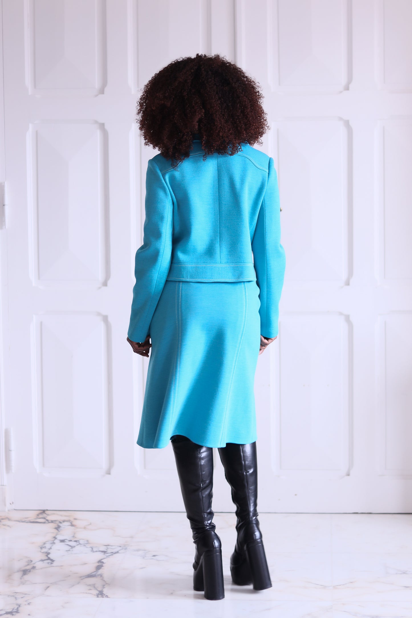 Fait main ensemble jupe années 70