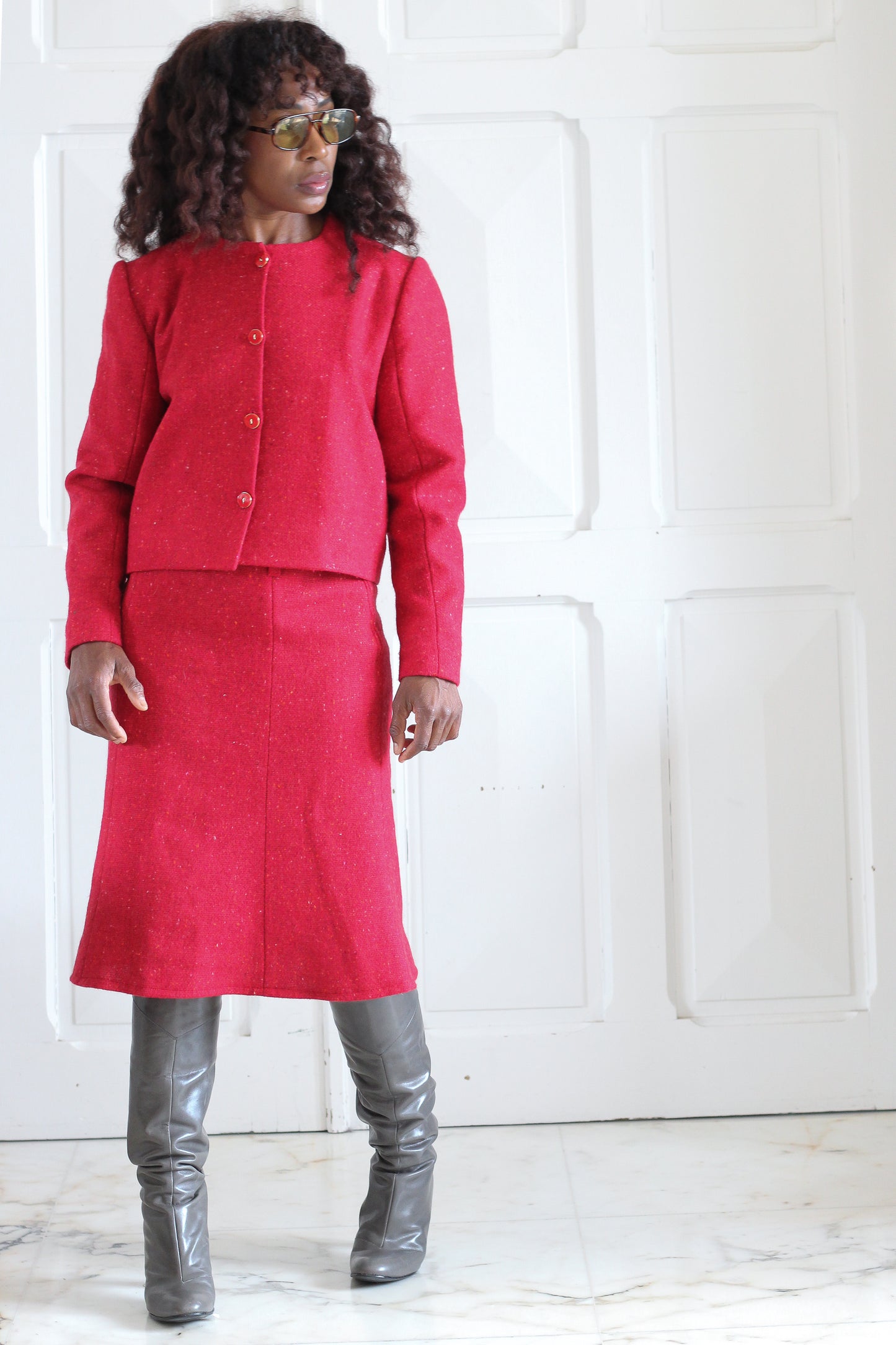 Ensemble jupe en laine