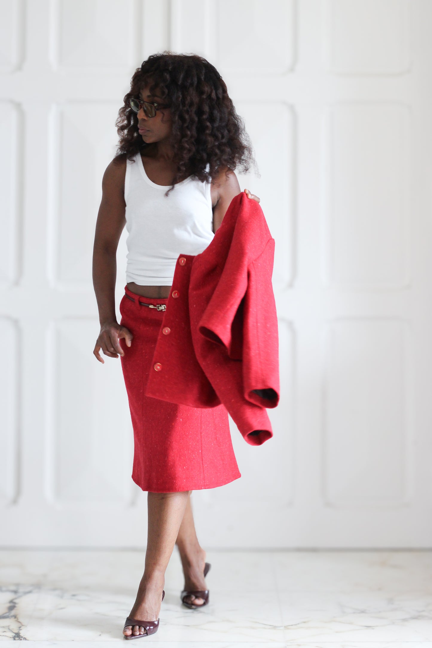 Ensemble jupe en laine