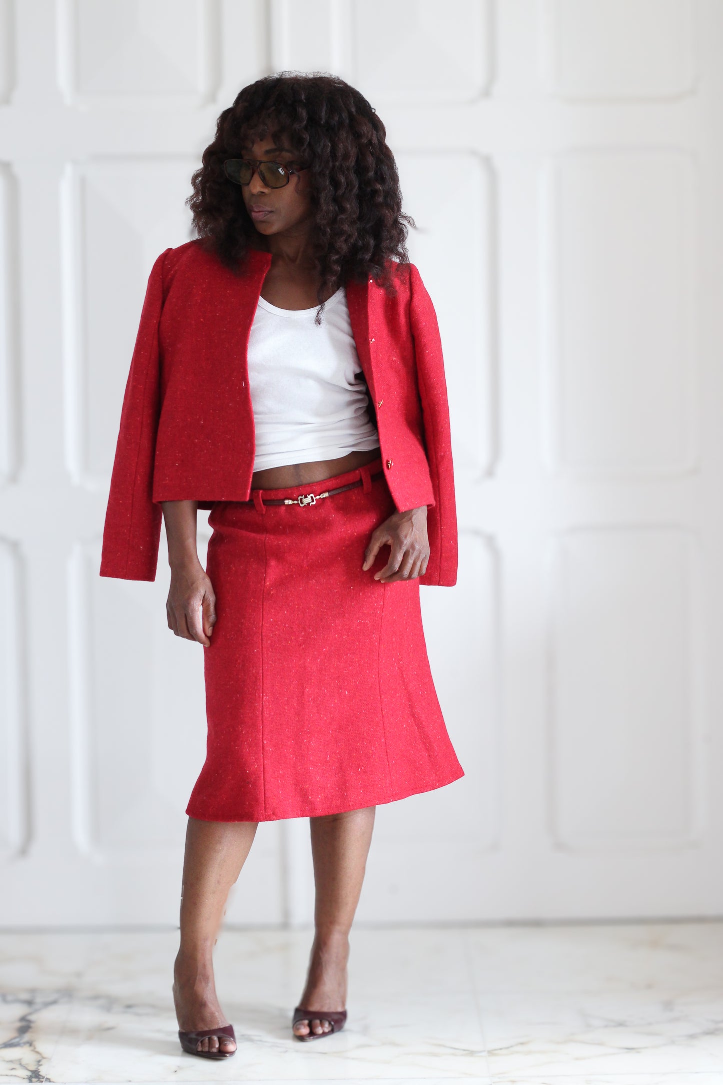 Ensemble jupe en laine