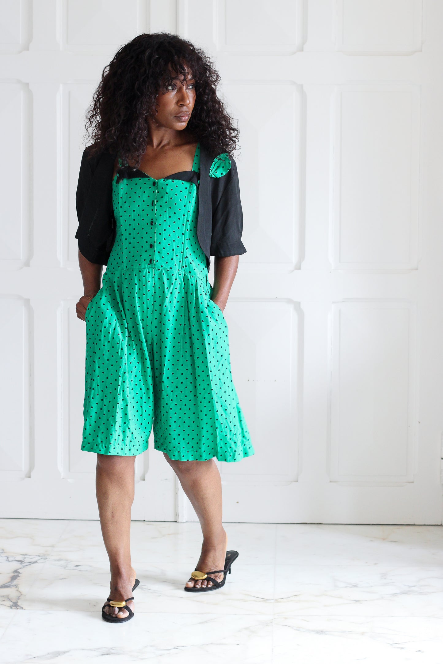 Ensemble robe short à motifs