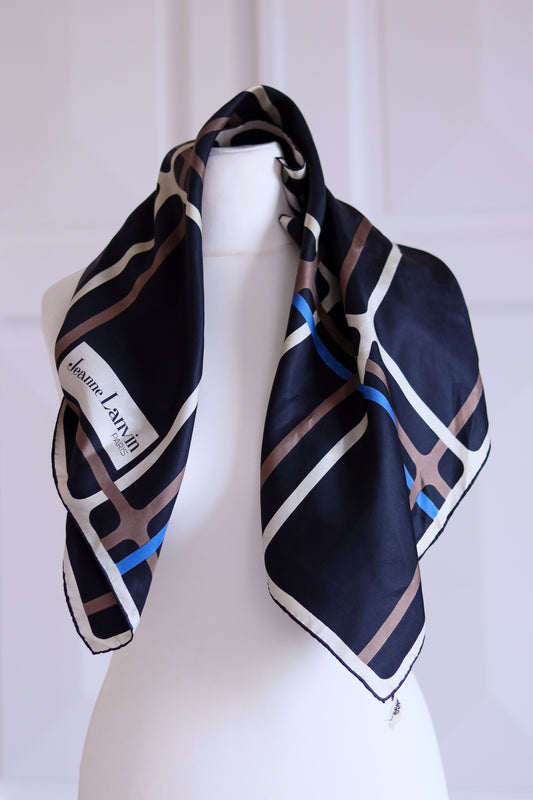 Jeanne Lanvin Paris foulard à motifs
