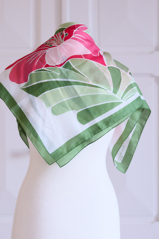 Michèle Wittamer foulard floral