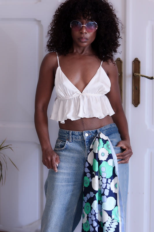 Nina Ricci rectangle en soie