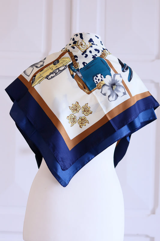 Foulard à motifs accessoires de luxe