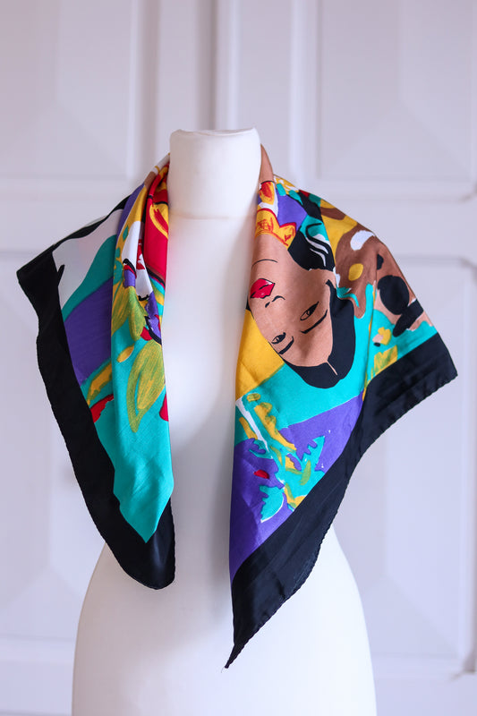 Foulard vintage inspiration Gaugin