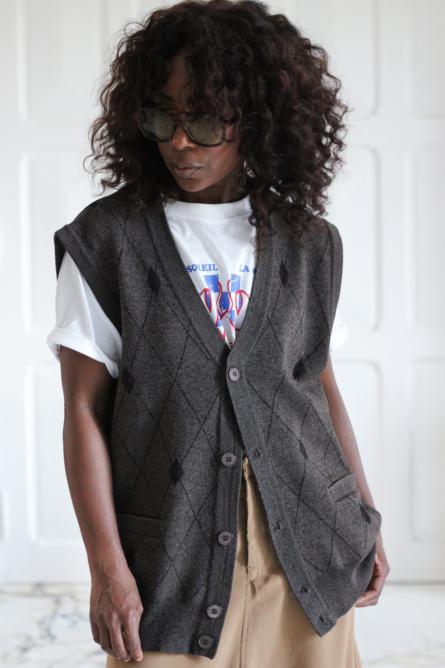 Foglie Rosse gilet vintage