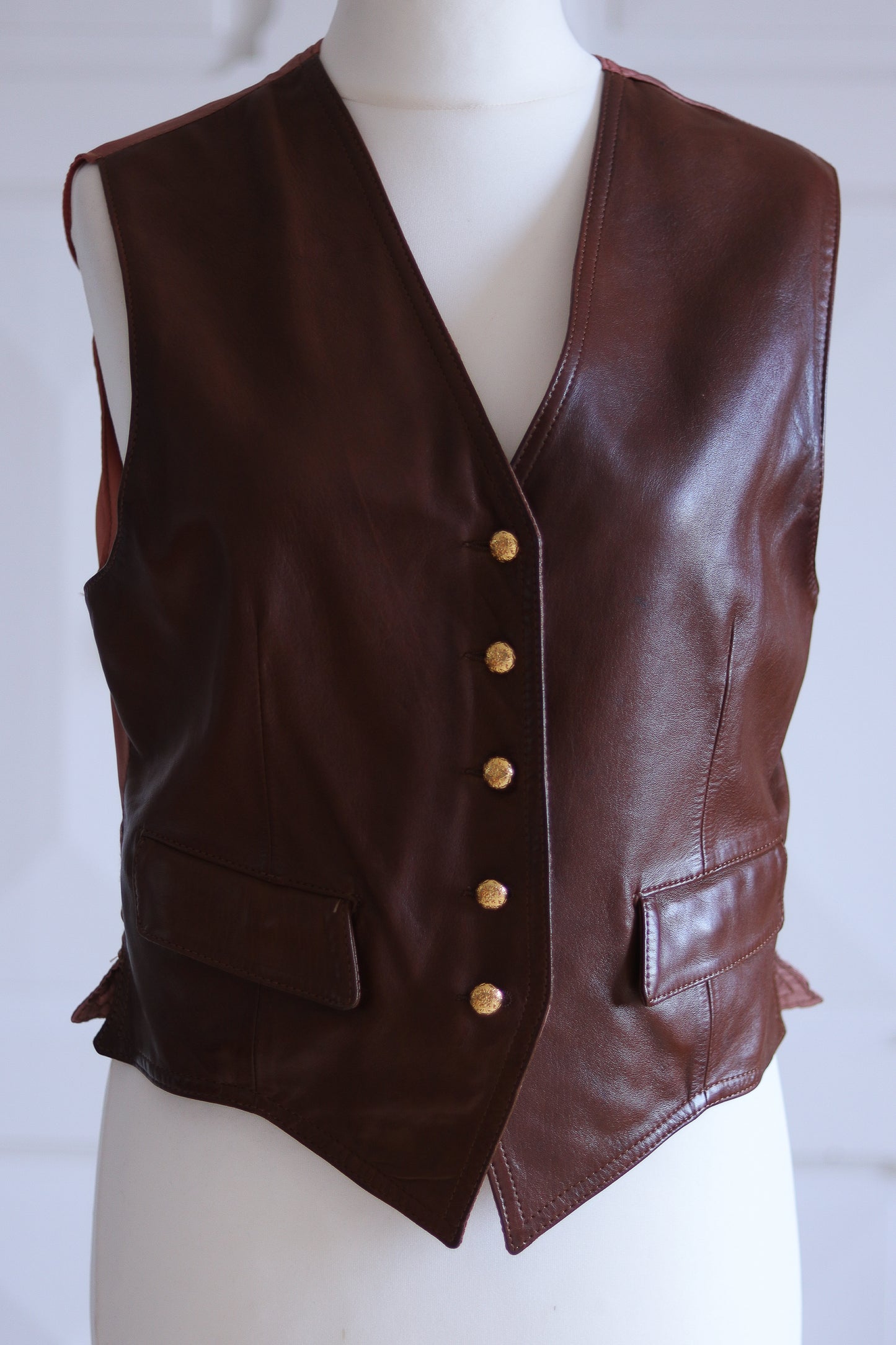 Gilet cuir agneau