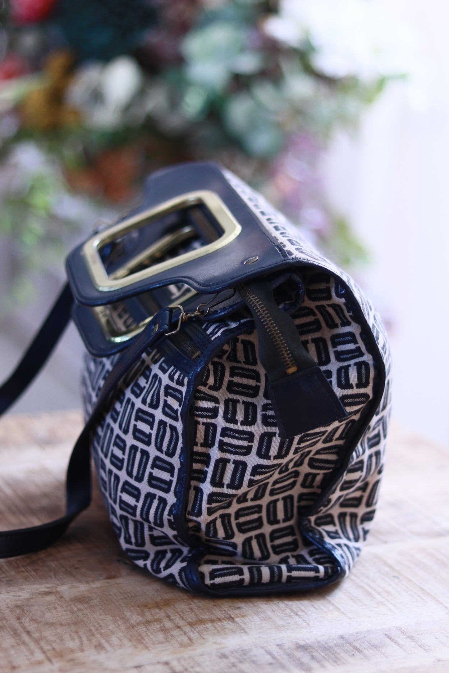 Grand sac main à motifs