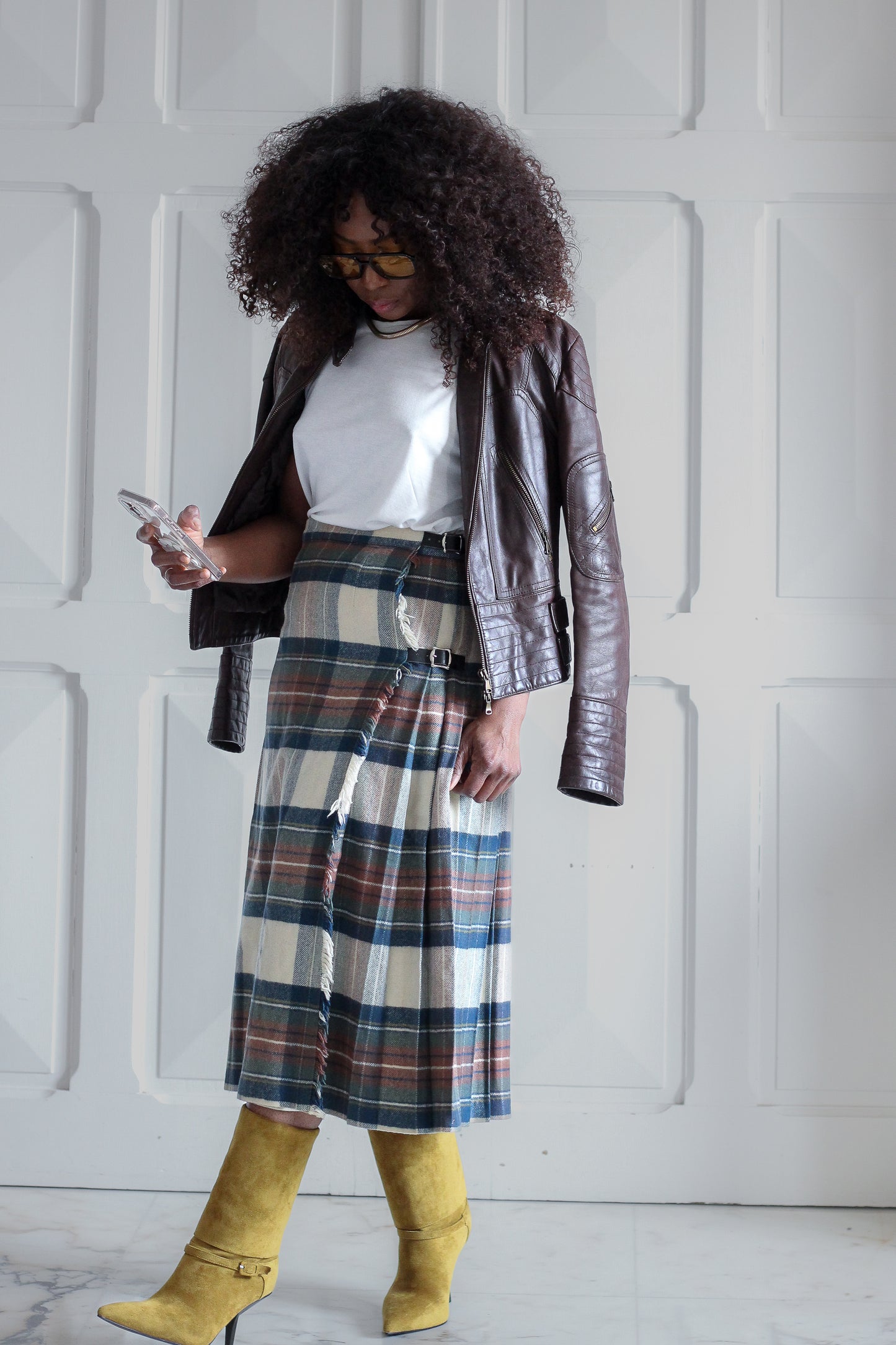 St Andrew jupe en cachemire