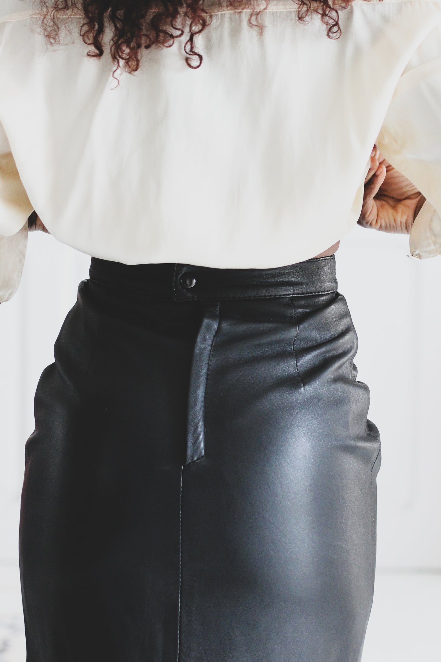 Sancey jupe cuir vintage