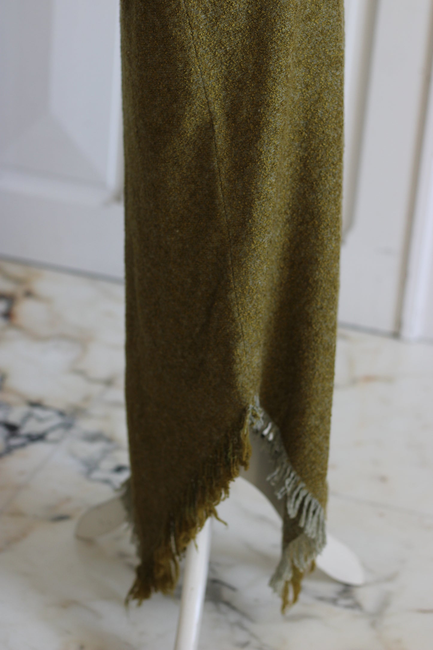 Jupe asymétrique vintage en laine