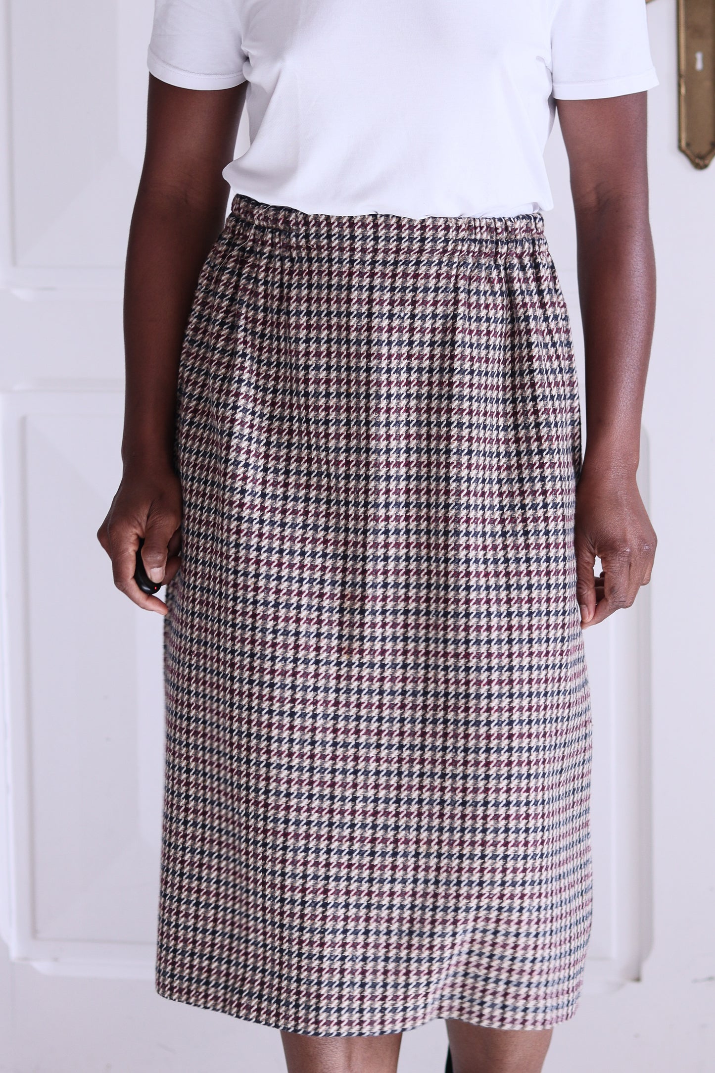 Fait main jupe en laine