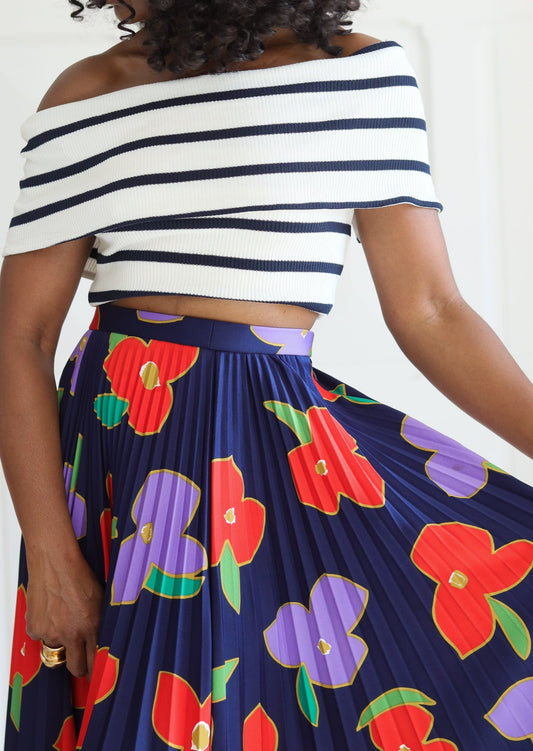 Jupe plissée années 1970