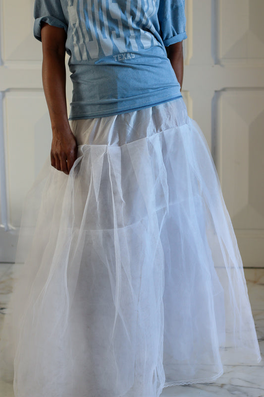 fait main jupon de mariage vintage