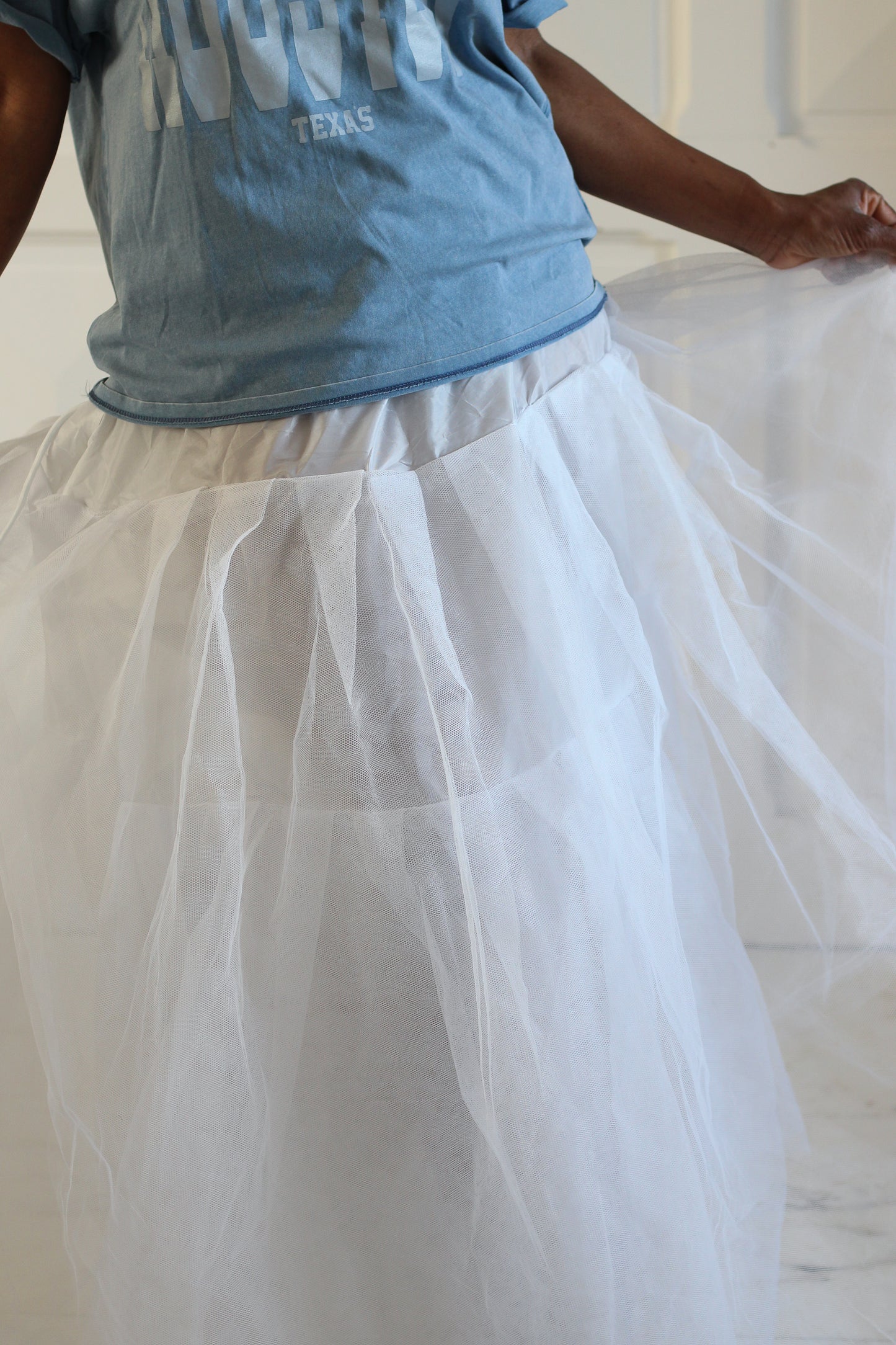 fait main jupon de mariage vintage