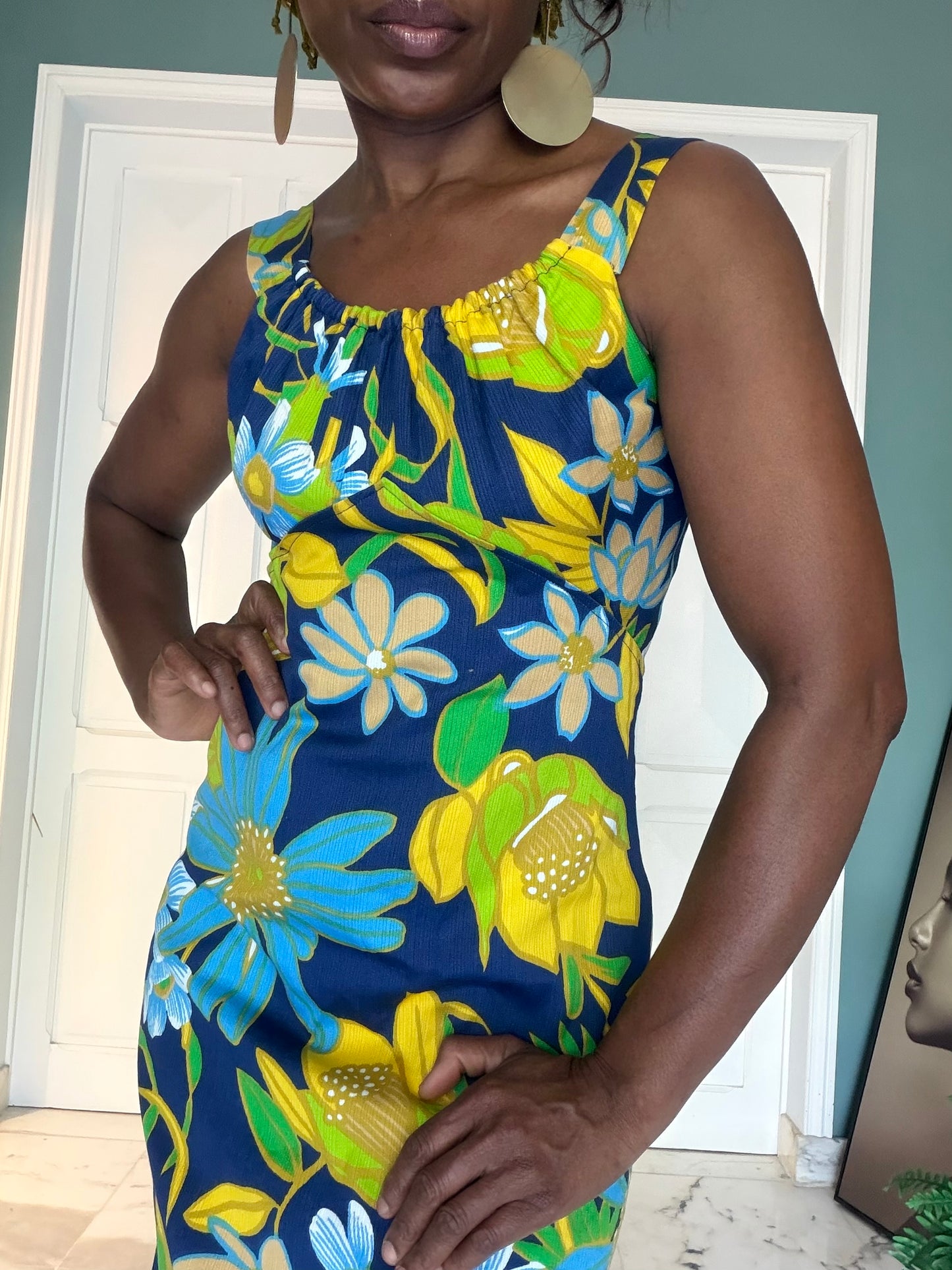 Lionyl Paris longue robe fleuri