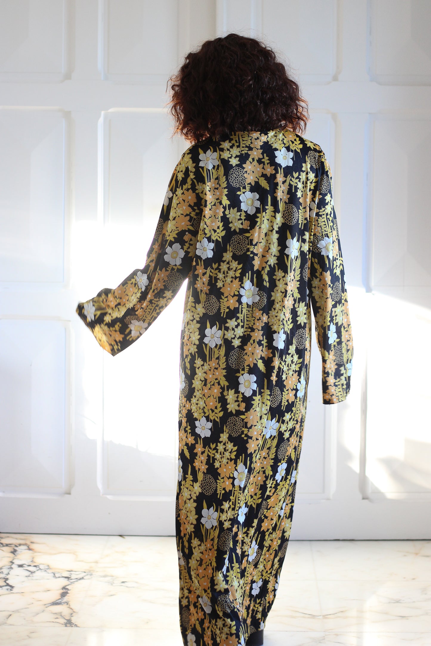 Fait Main longue robe fleurie