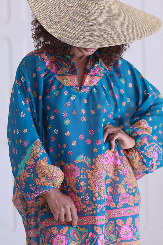 Fait main robe caftan vintage