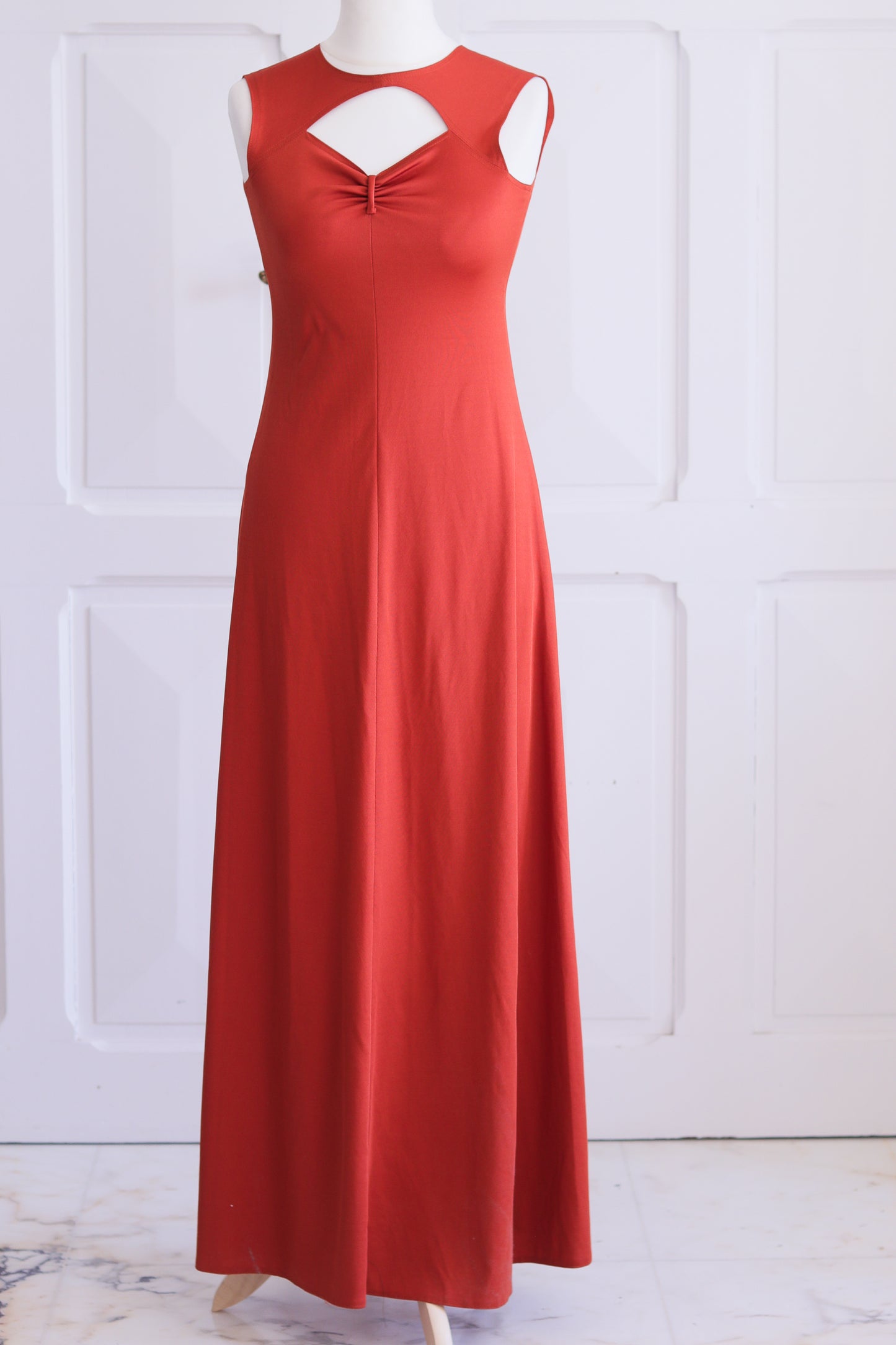FAIT MAIN longue robe seventies