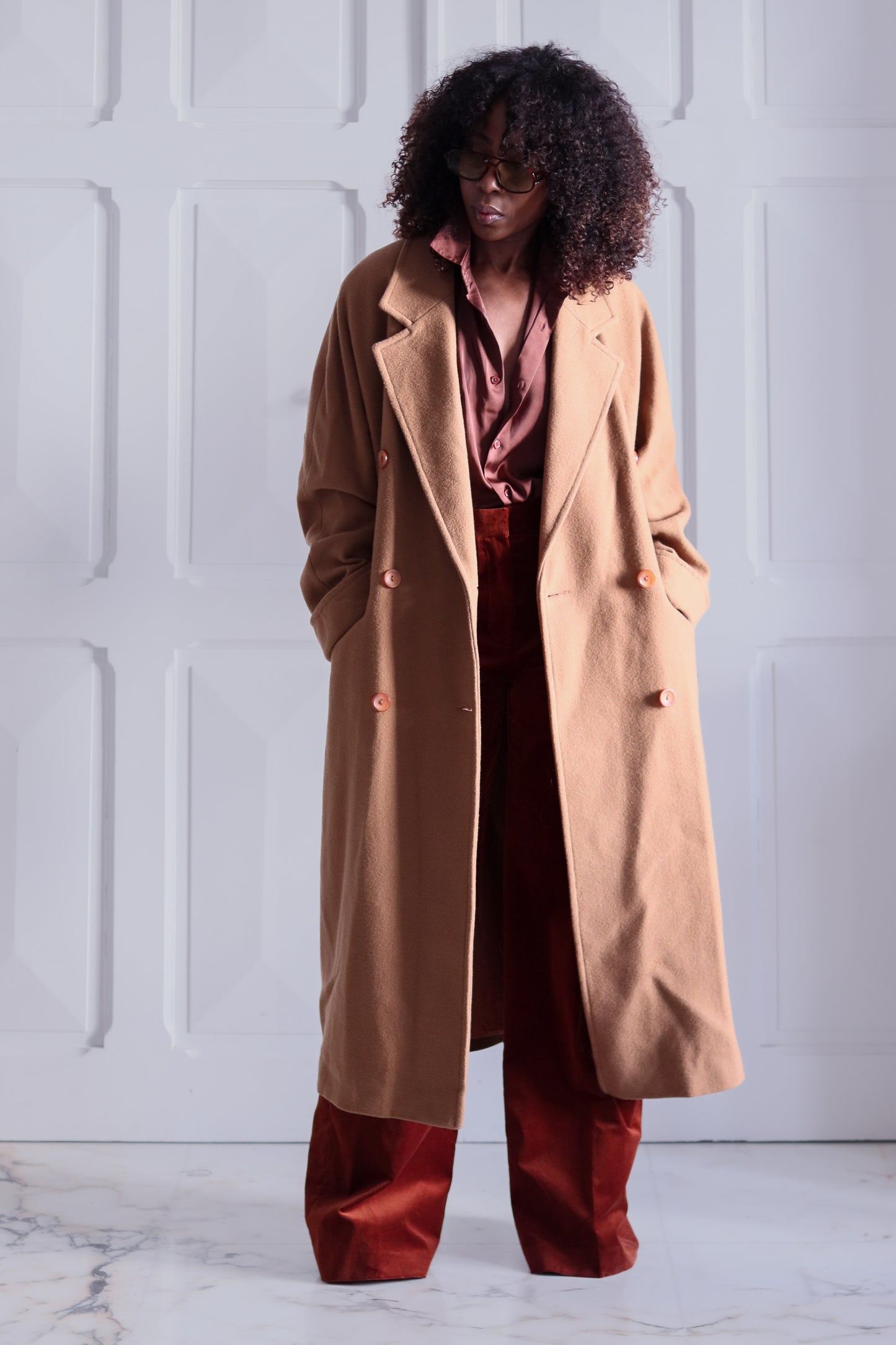 3 Suisse manteau vintage en laine